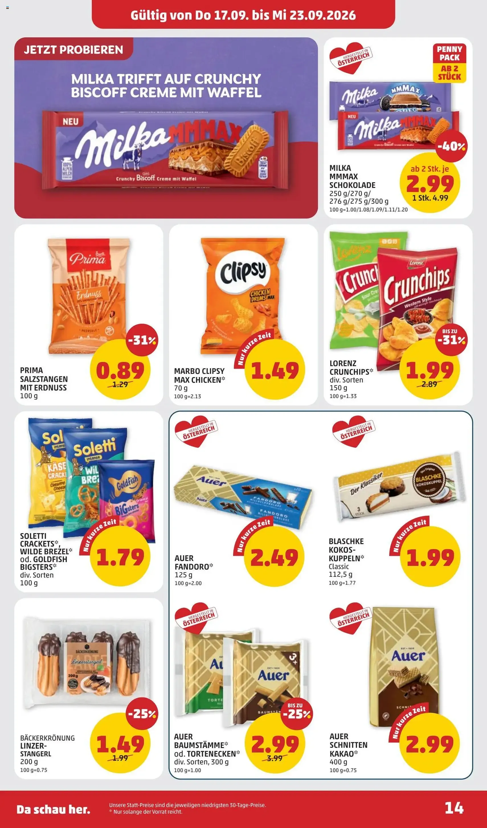 Penny Markt - Flugblatt - Gültiger Prospekt ab 17.09.2026, Seite 14 von insgesamt 28