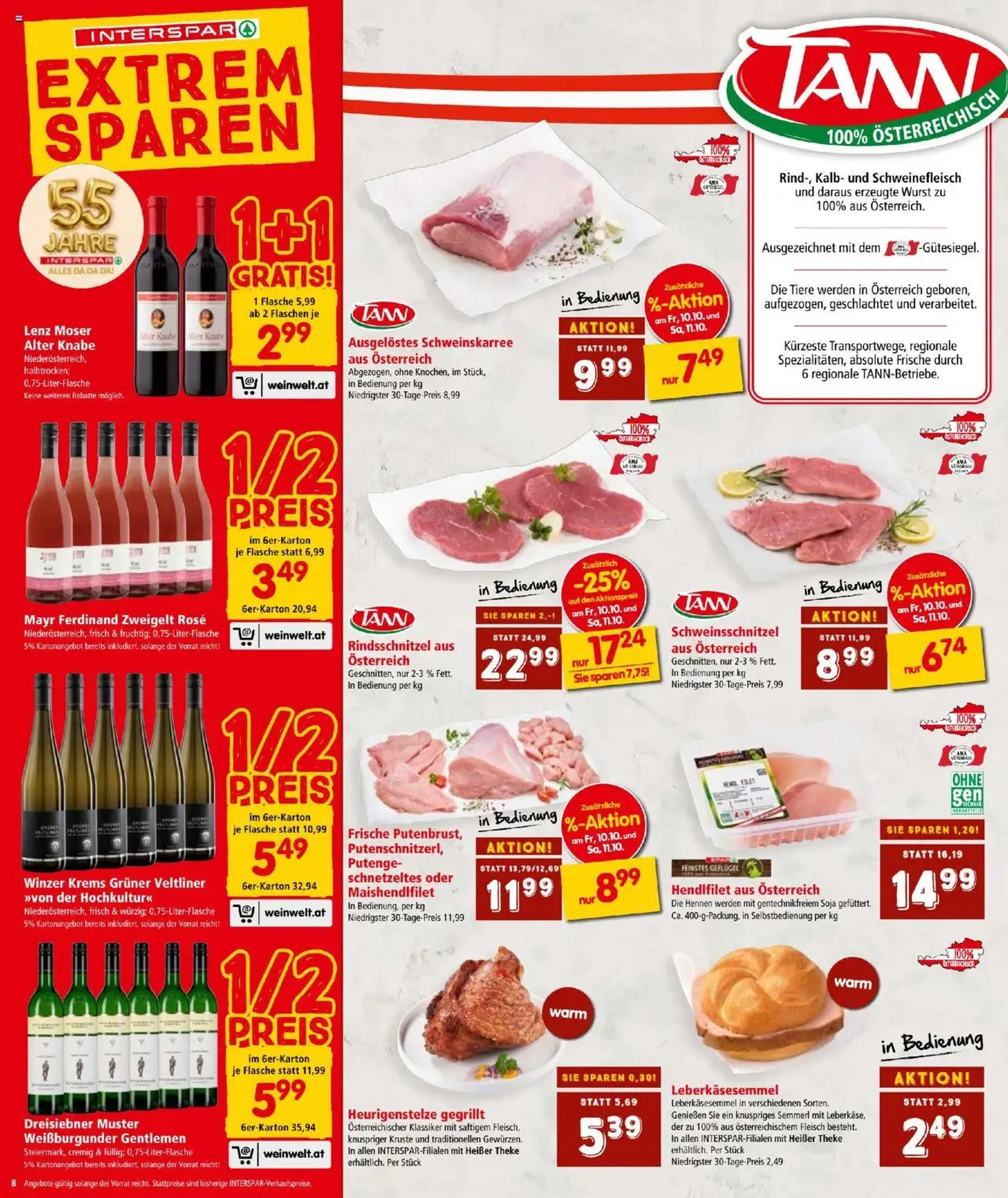 Interspar Flugblatt - Gültiger Prospekt ab 09.10.2025, Seite 8 von insgesamt 20