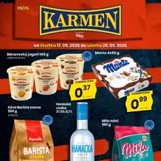 KARMEN CBA leták - náhľad letáku platný od 17.09.2026