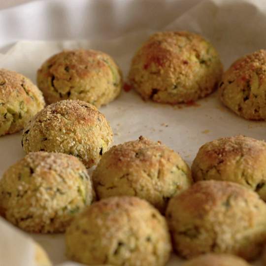 Anteprima ricetta Fritelle di zucchine al forno