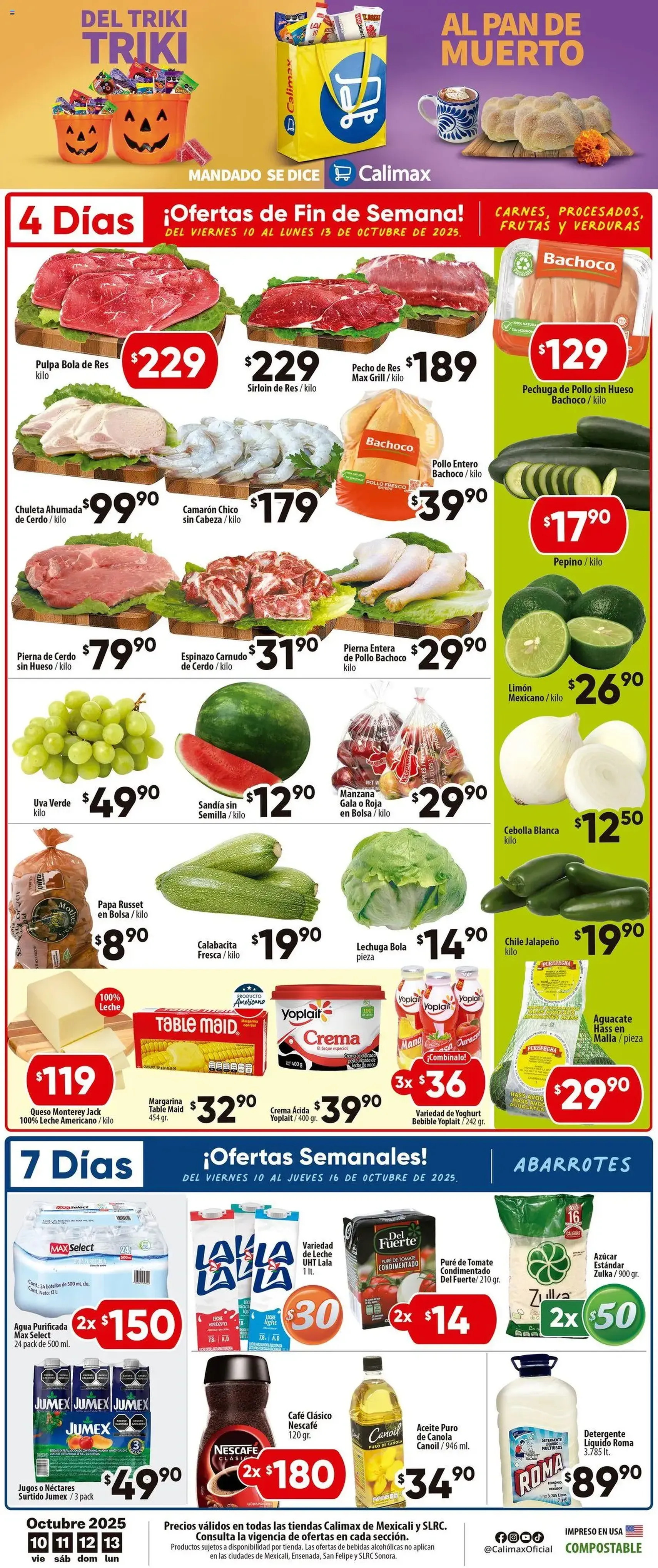 Calimax - Folleto Mexicali - folleto válido desde 10/10/2025 página 1 de 4