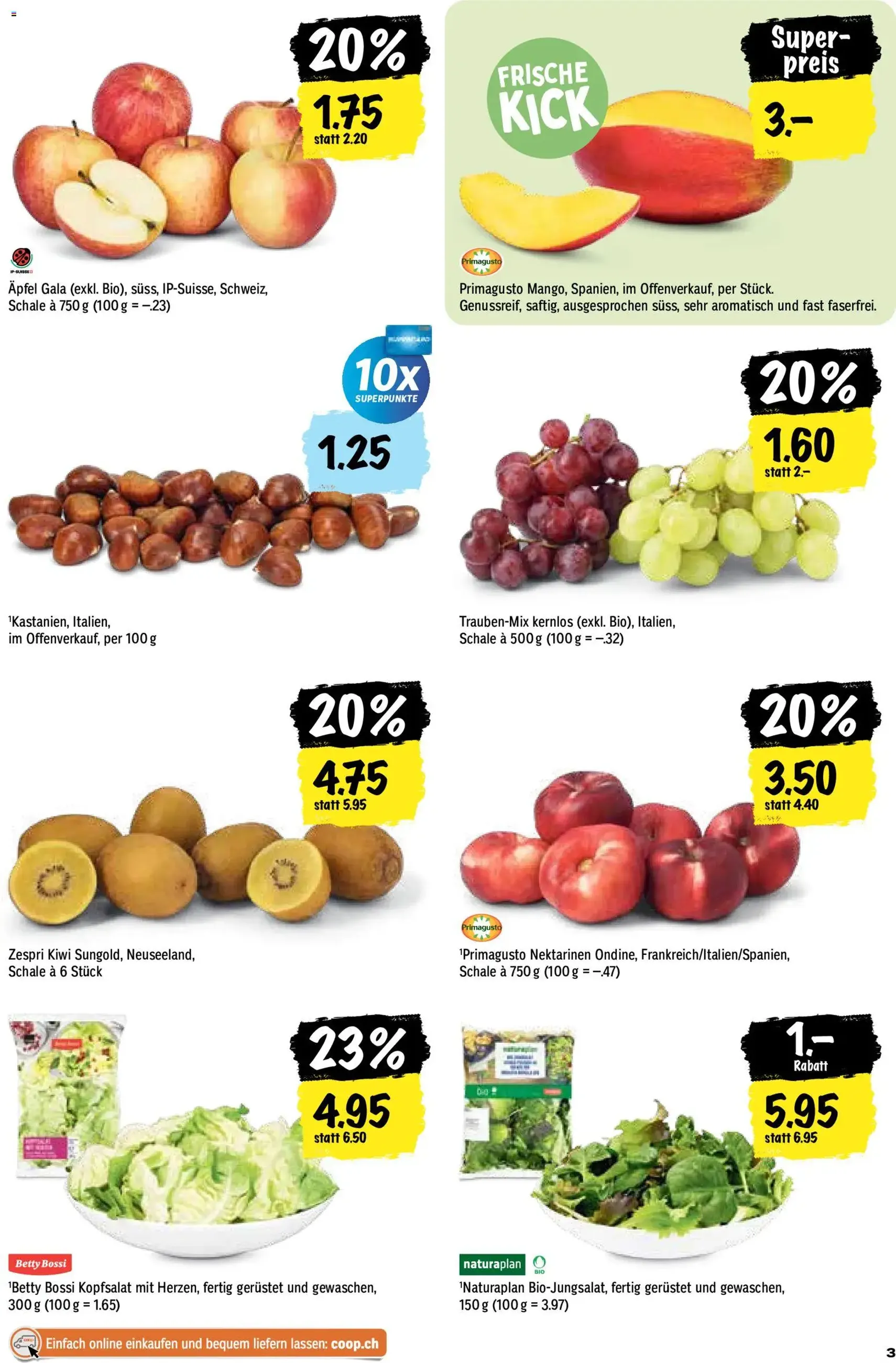 Coop aktionen - Gültiger Prospekt ab 10.09.2026, Seite 3 von insgesamt 24