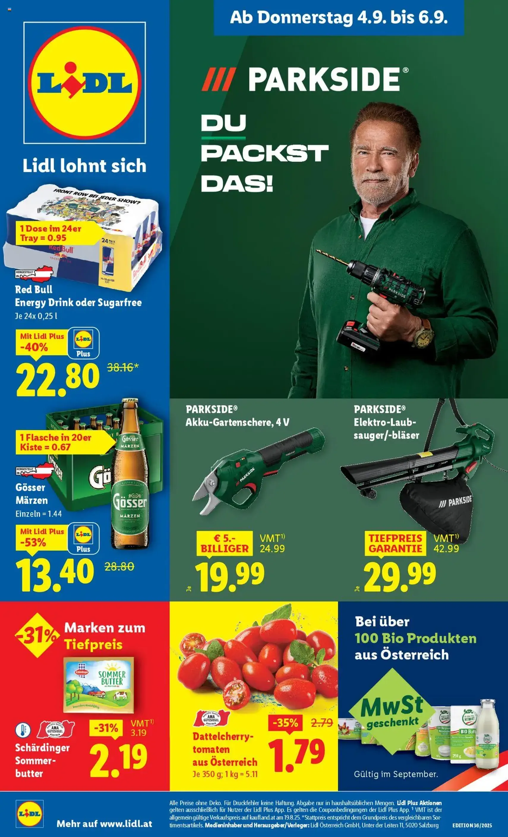 Lidl Flugblatt - Gültiger Prospekt ab 04.09.2025, Seite 1 von insgesamt 49 Lidl Flugblatt - Gültiger Prospekt ab 04.09.2025, Seite 1 von insgesamt 49