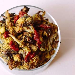 Recipe preview Roasted Cauliflower with Tahini and Goji Berries