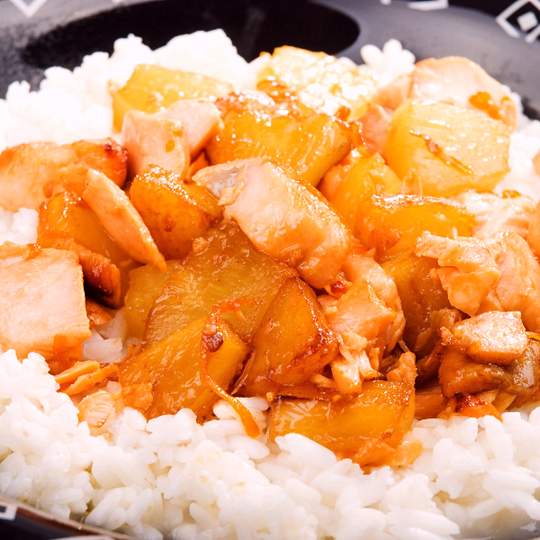 Anteprima ricetta Pollo con ananas alla cinese