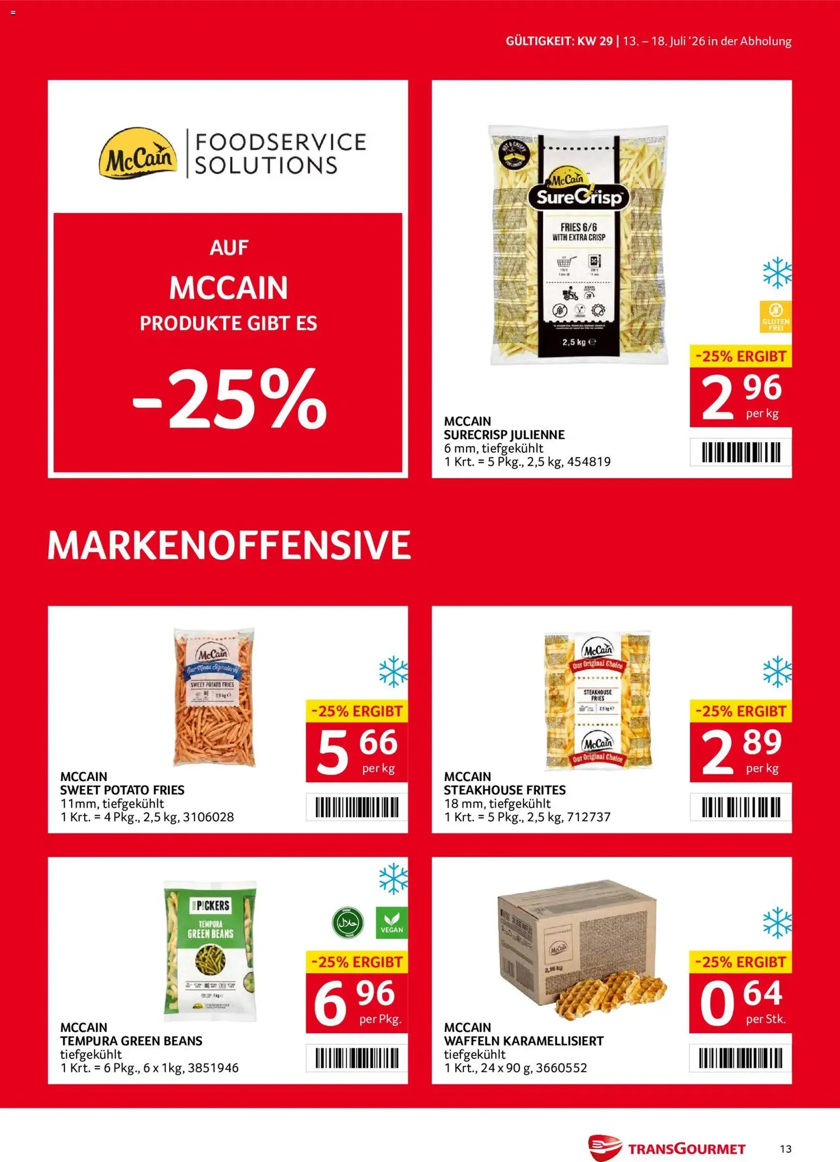 Transgourmet Flugblatt - Gültiger Prospekt ab 13.07.2026, Seite 13 von insgesamt 44