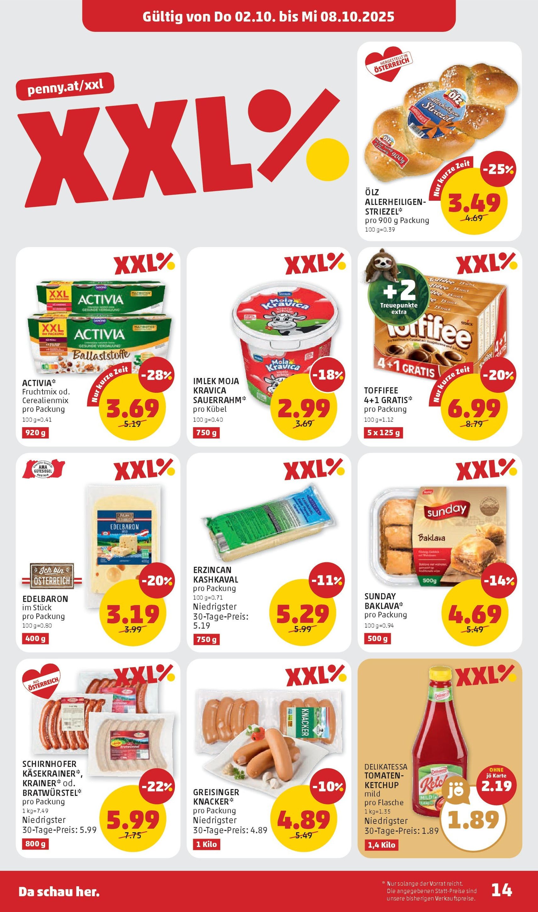 Penny Markt Flugblatt - Gültiger Prospekt ab 02.10.2025, Seite 14 von insgesamt 32 Penny Markt Flugblatt - Gültiger Prospekt ab 02.10.2025, Seite 14 von insgesamt 32
