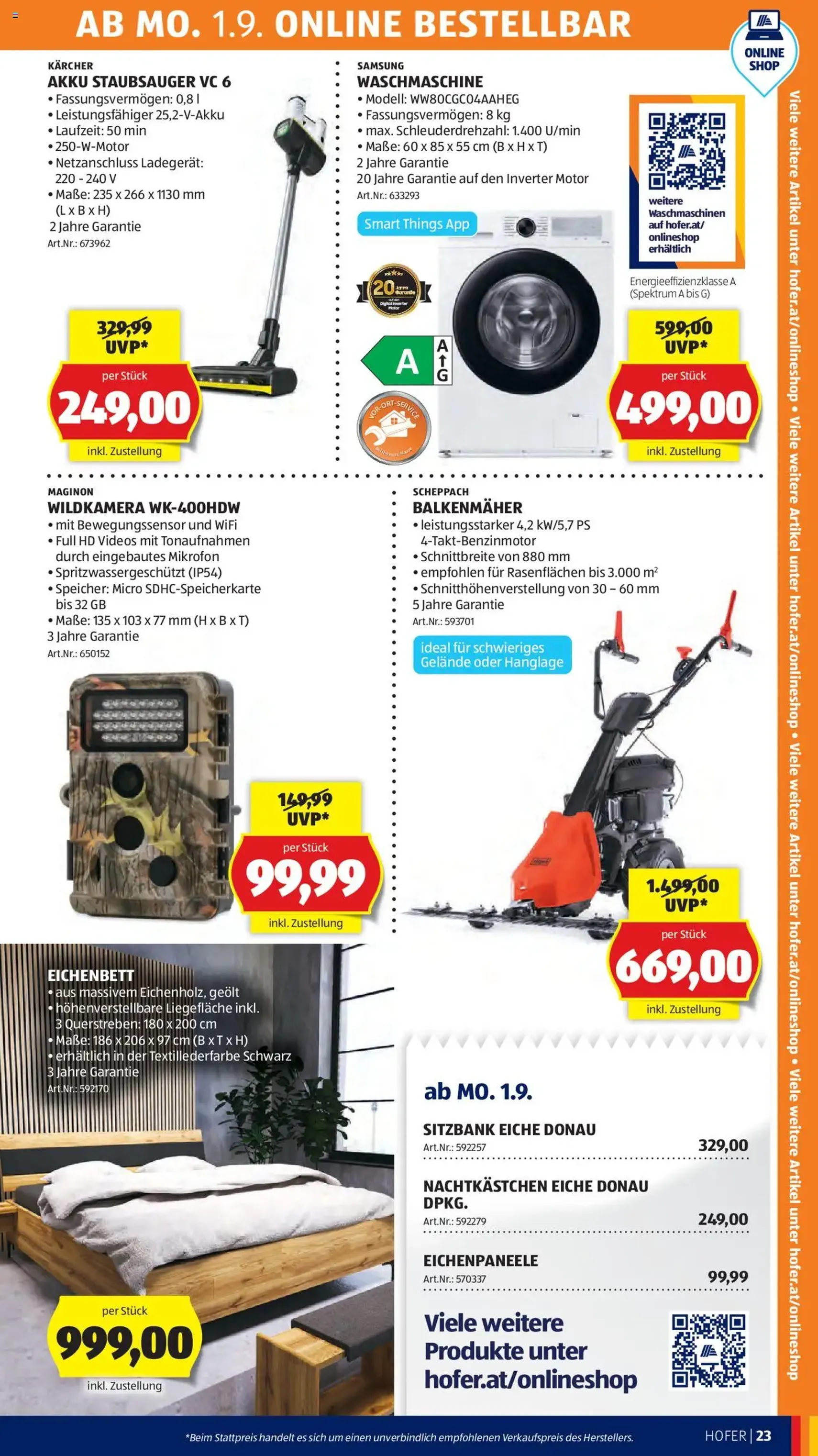 Hofer Flugblatt - Gültiger Prospekt ab 29.08.2025, Seite 27 von insgesamt 37
