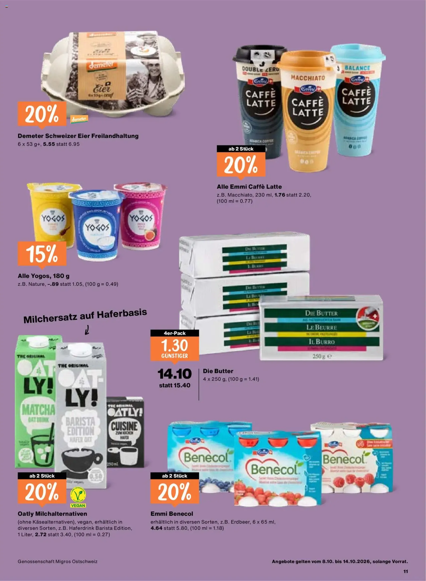 Migros aktionen - Gültiger Prospekt ab 08.10.2026, Seite 11 von insgesamt 24