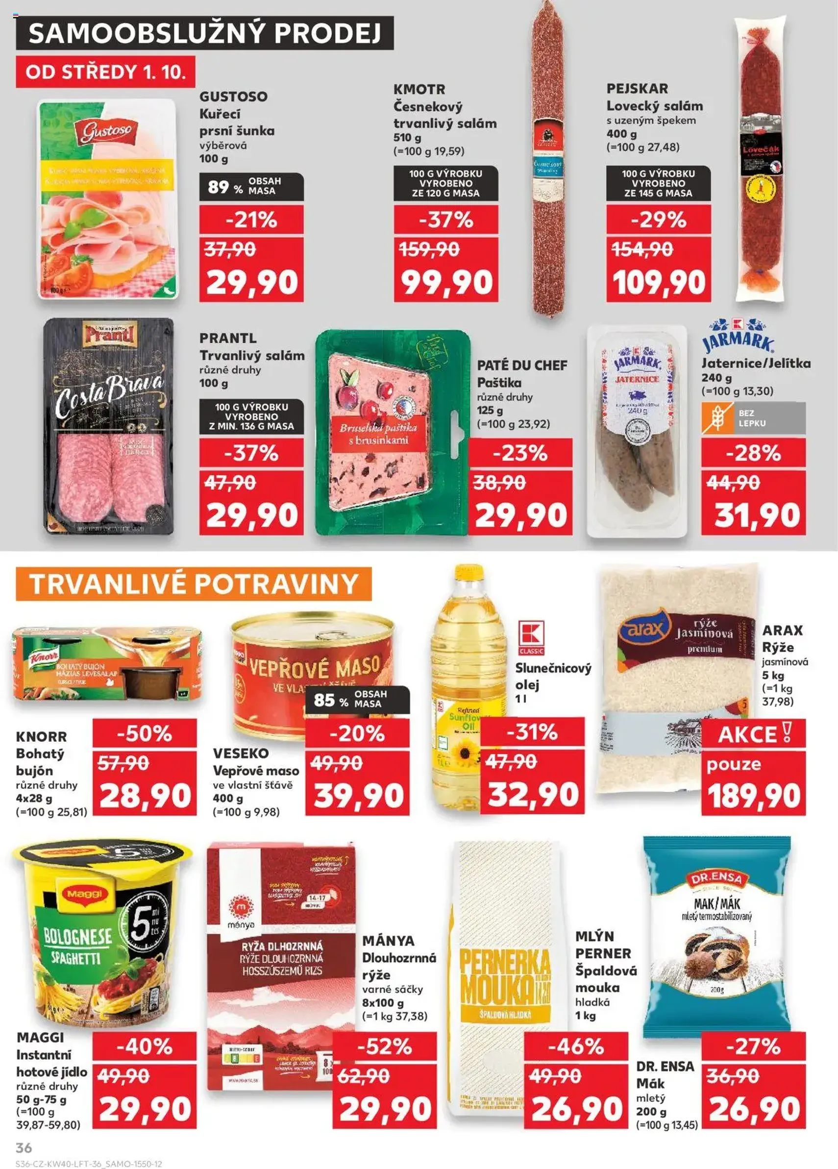 Kaufland leták - platný leták od 01.10.2025 strana 36 z 90