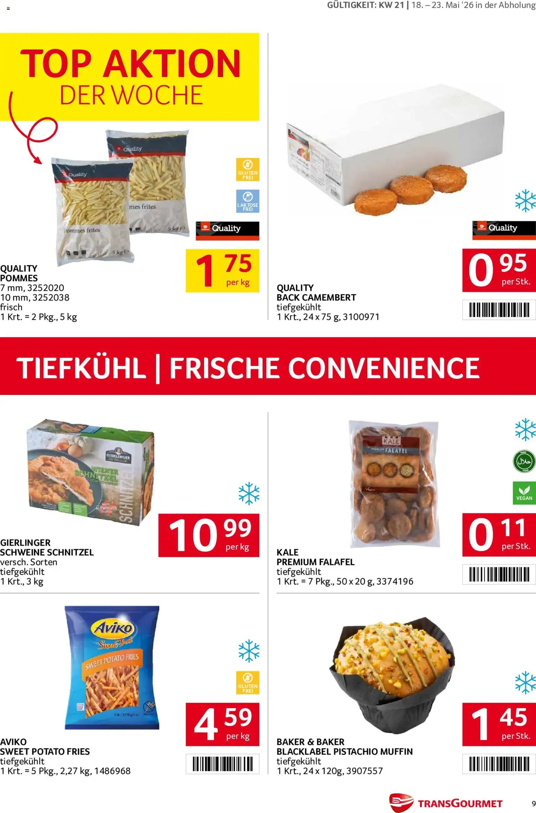 Transgourmet Flugblatt - Gültiger Prospekt ab 18.05.2026, Seite 9 von insgesamt 32