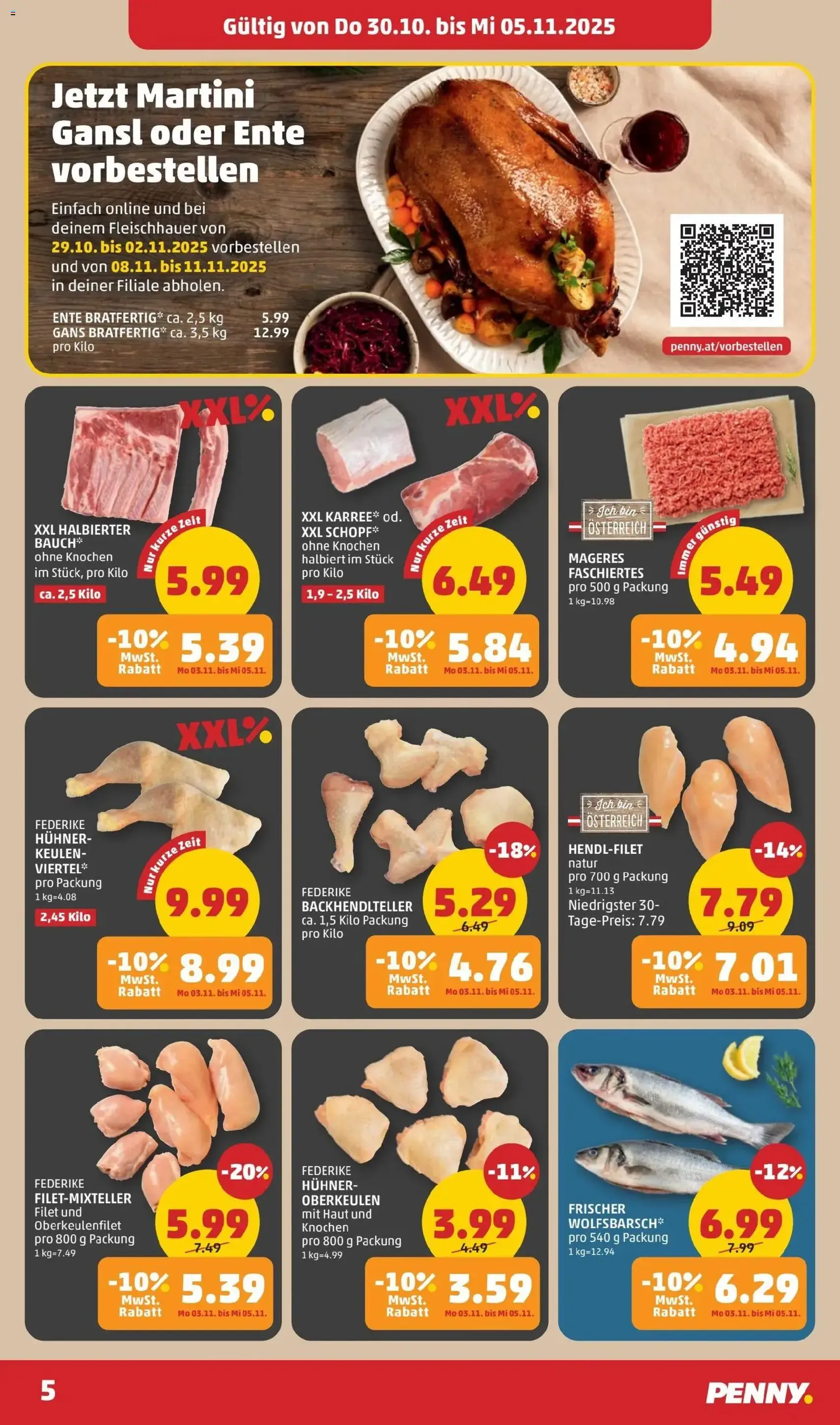 Penny Markt Flugblatt - Gültiger Prospekt ab 30.10.2025, Seite 5 von insgesamt 32 Penny Markt Flugblatt - Gültiger Prospekt ab 30.10.2025, Seite 5 von insgesamt 32