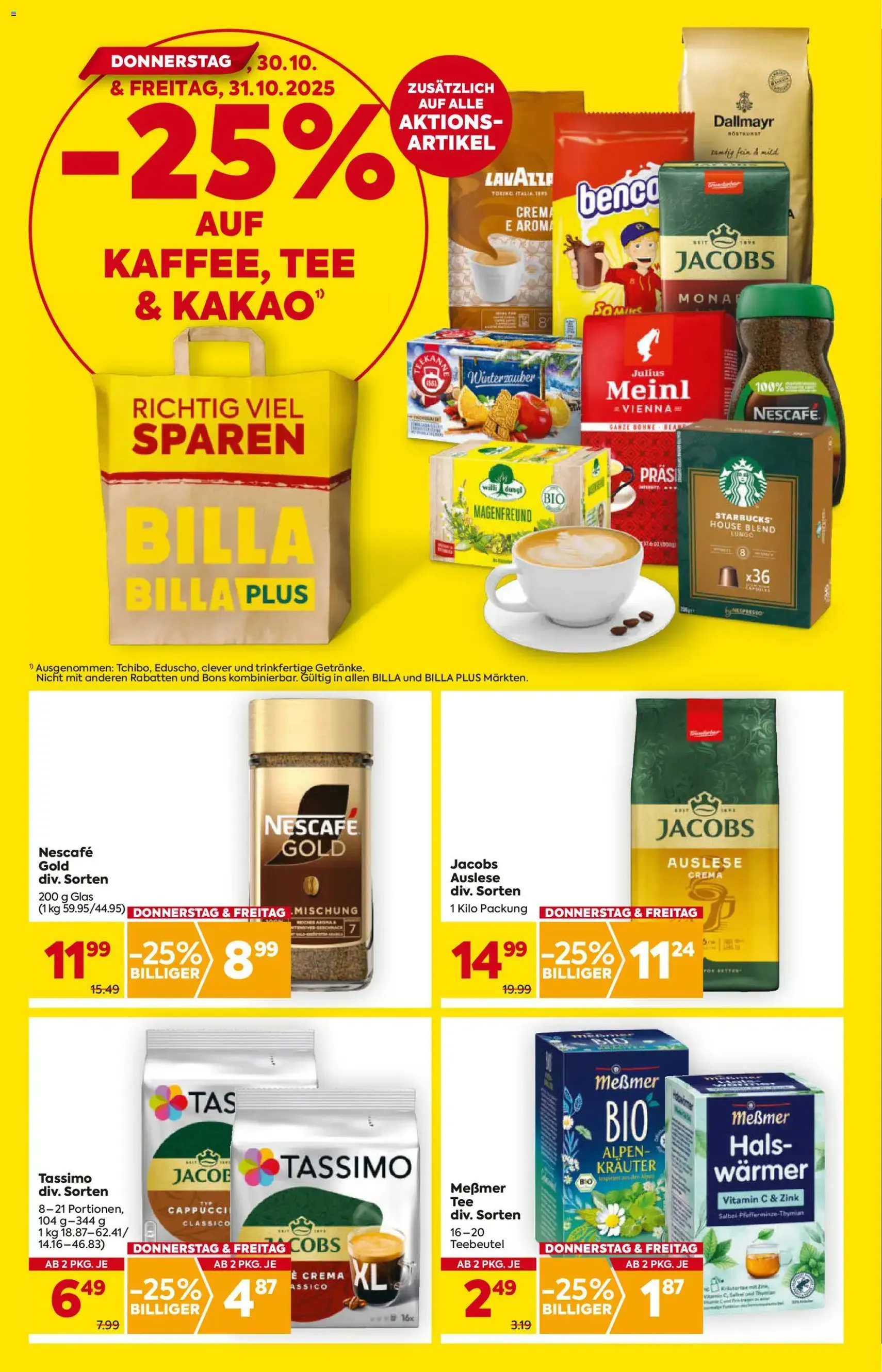 Billa Flugblatt - Gültiger Prospekt ab 30.10.2025, Seite 2 von insgesamt 26