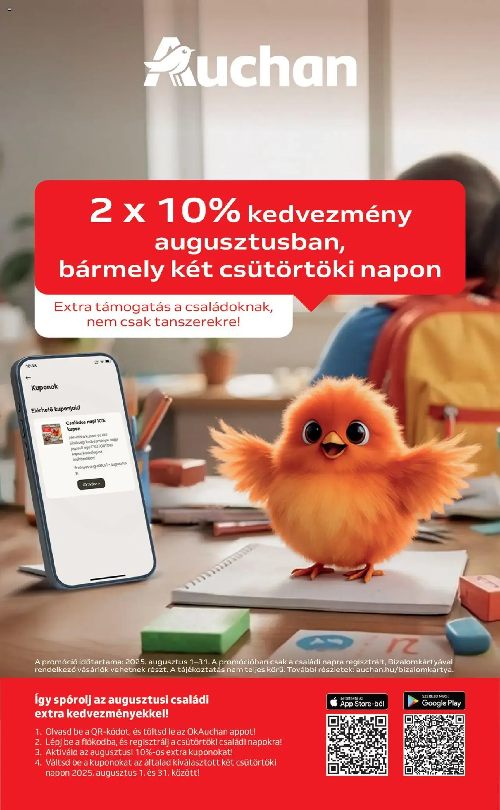 Auchan Akciós újság - 2025.08.07. érvényes szórólap 54 oldal 54 oldalból Auchan Akciós újság - 2025.08.07. érvényes szórólap 54 oldal 54 oldalból