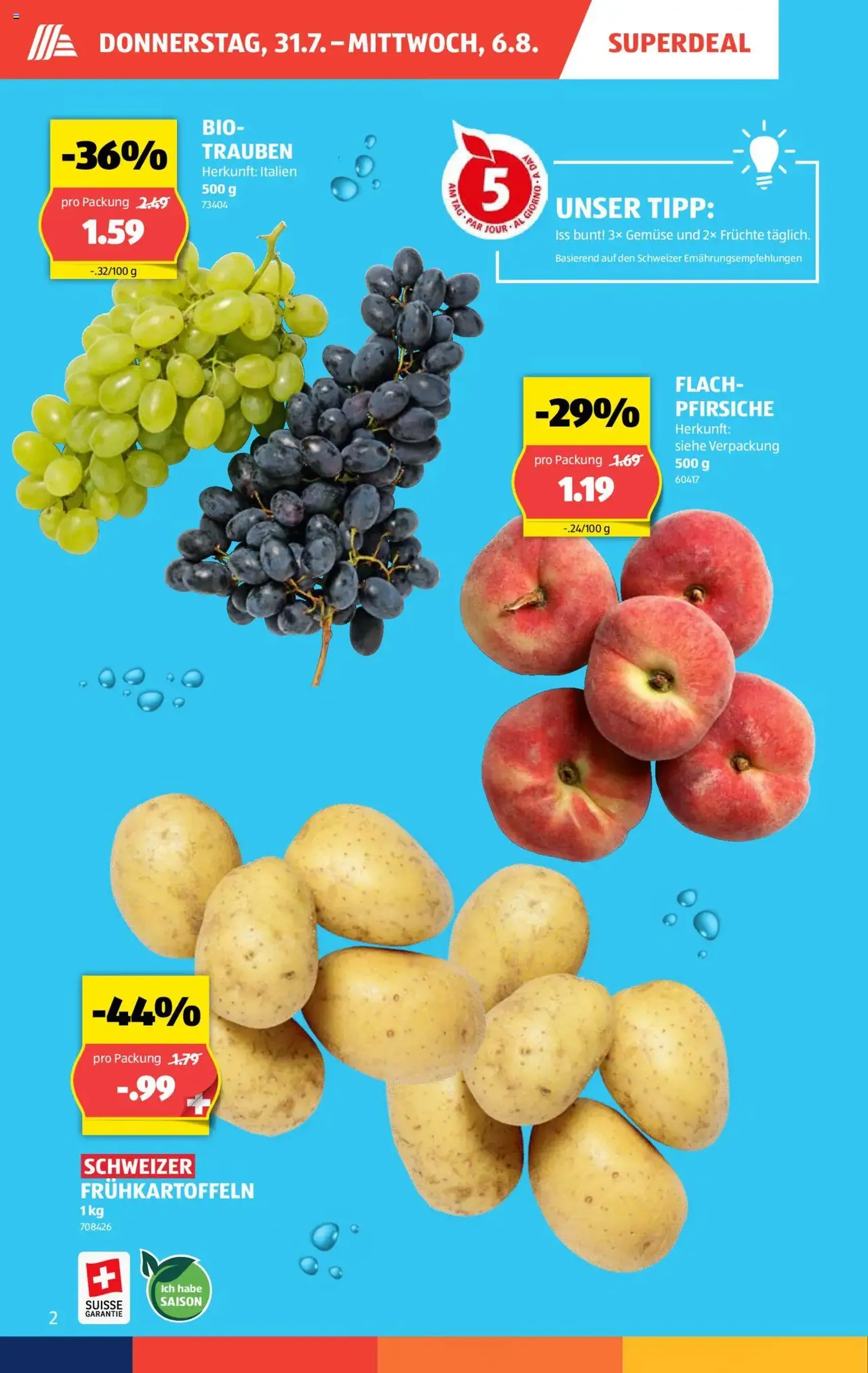 Aldi Aktionen - Gültiger Prospekt ab 31.07.2025, Seite 2 von insgesamt 35 Aldi Aktionen - Gültiger Prospekt ab 31.07.2025, Seite 2 von insgesamt 35