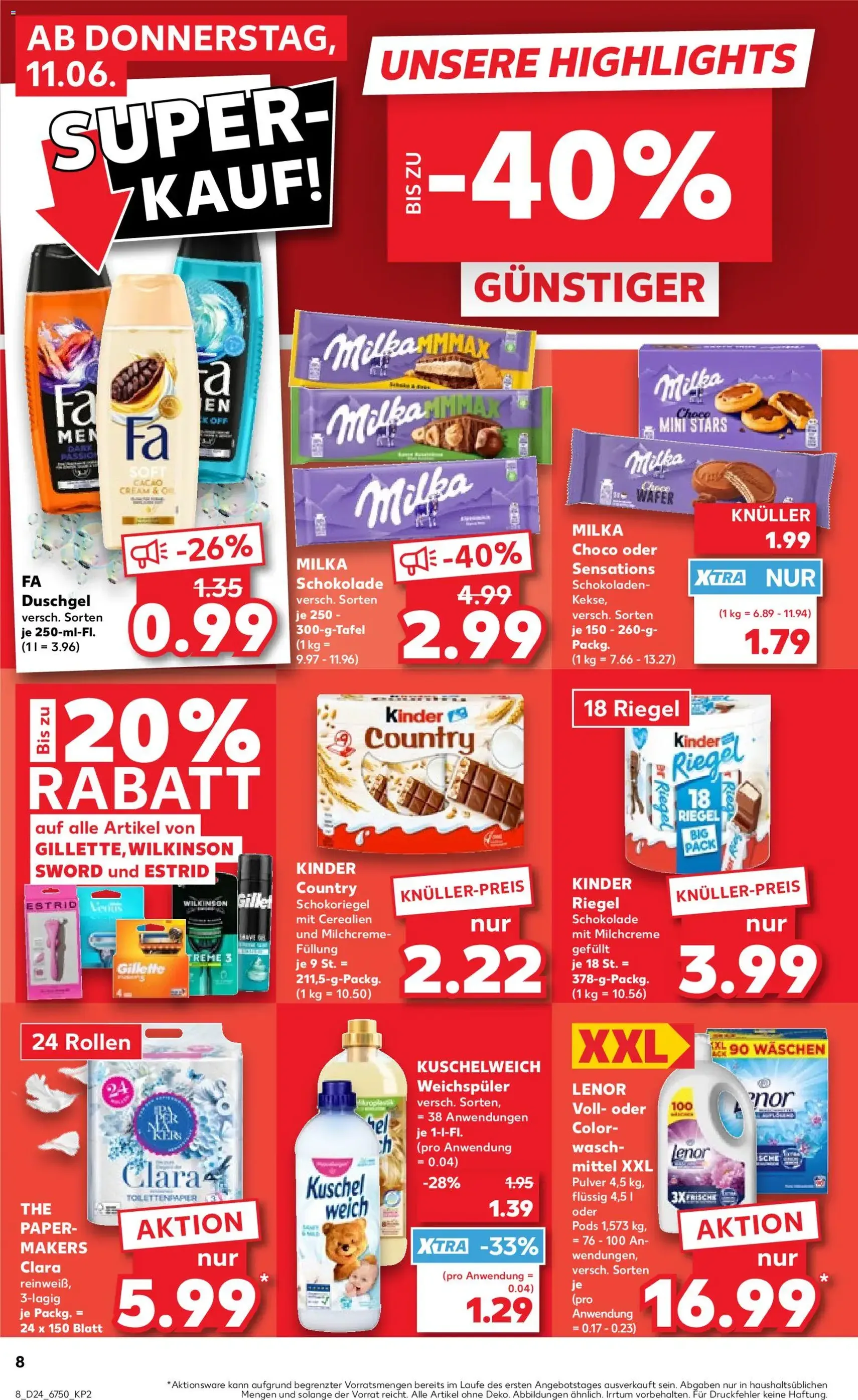 Kaufland Prospekt - Gültiger Prospekt ab 11.06.2026, Seite 8 von insgesamt 50