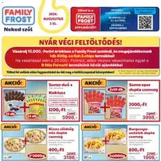 Family Frost akciós újság - szórólap előnézete érvényes 2026.08.01. -tól
