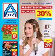 Aldi folheto - pré-visualização do folheto, válido a partir de 24/11/2025
