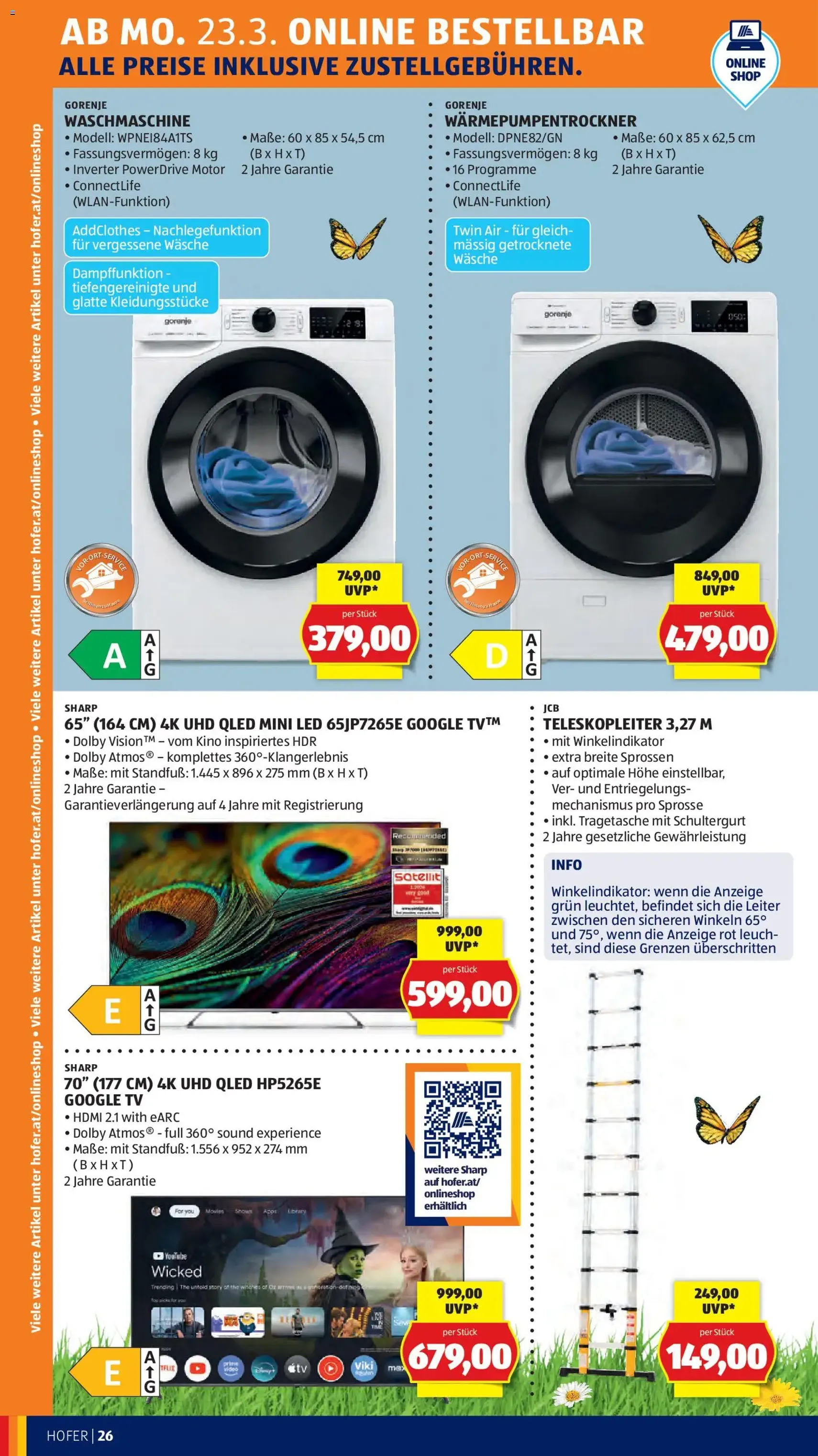 Hofer Flugblatt - Gültiger Prospekt ab 23.03.2026, Seite 34 von insgesamt 49