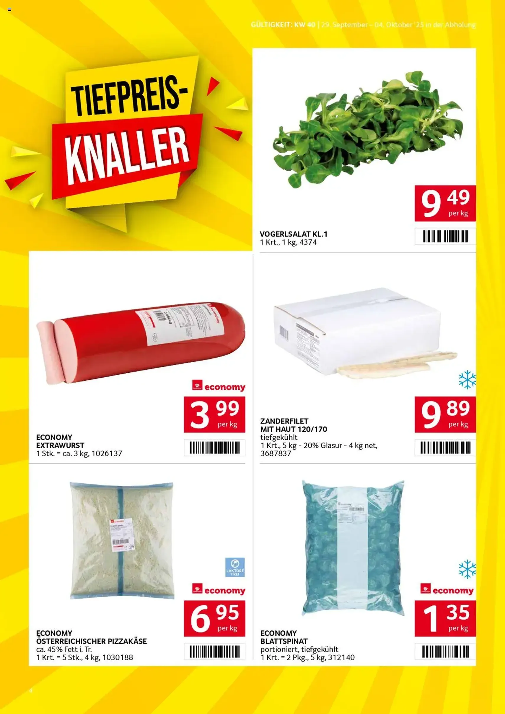 Transgourmet Flugblatt - Gültiger Prospekt ab 28.09.2025, Seite 4 von insgesamt 27