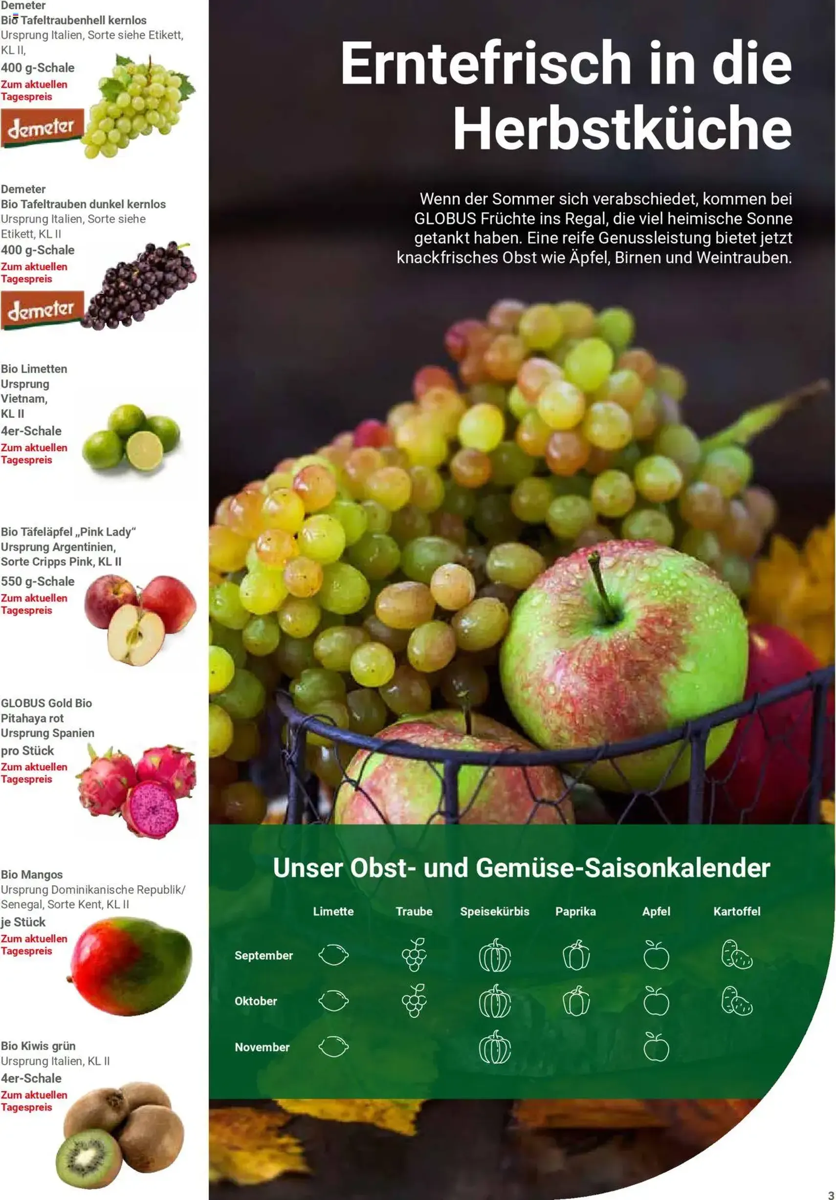 Globus Prospekt - Gültiger Prospekt ab 01.09.2025, Seite 33 von insgesamt 42 Globus Prospekt - Gültiger Prospekt ab 01.09.2025, Seite 33 von insgesamt 42