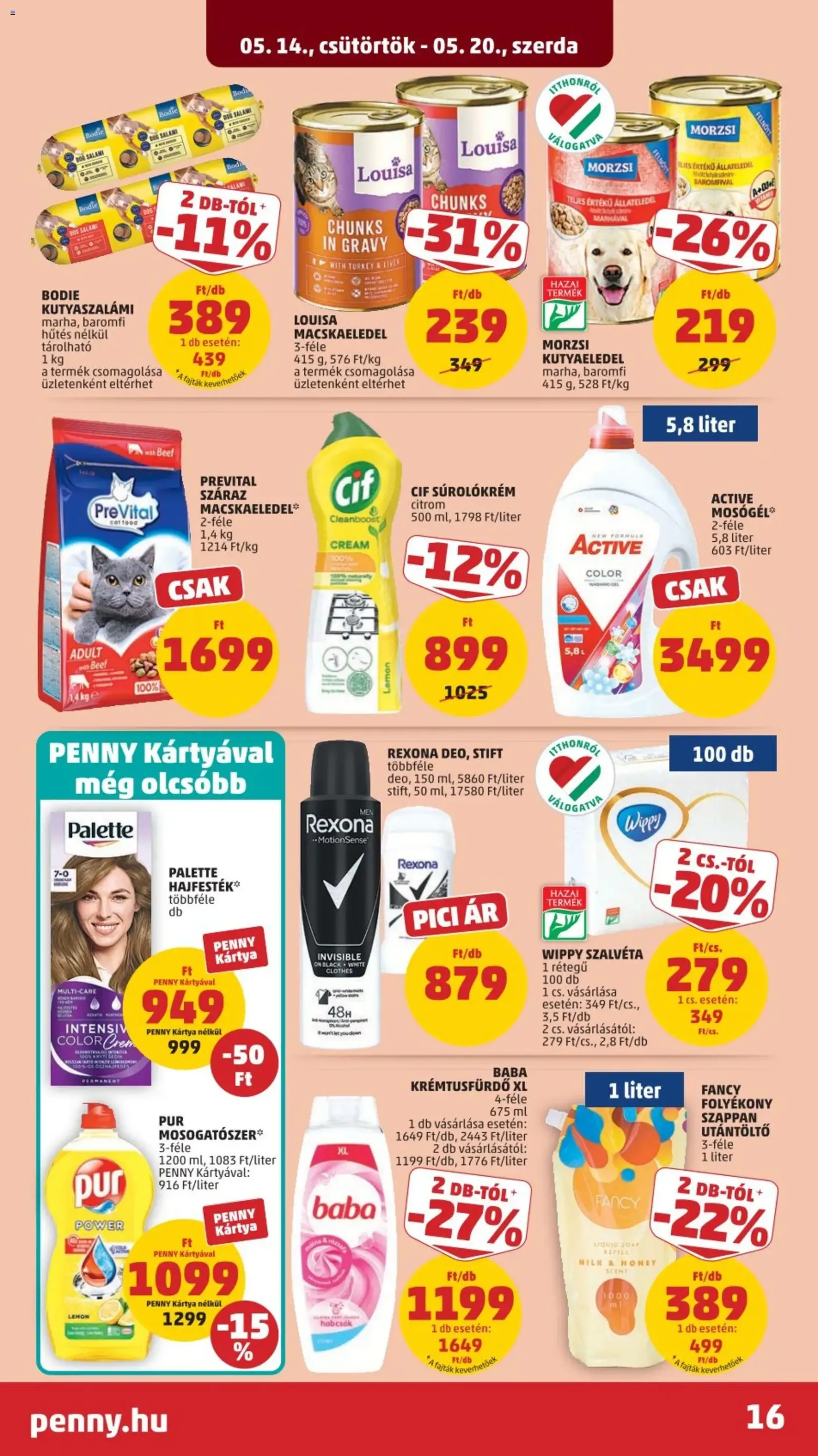 PENNY akciós újság - 2026.05.14. érvényes szórólap 20 oldal 39 oldalból
