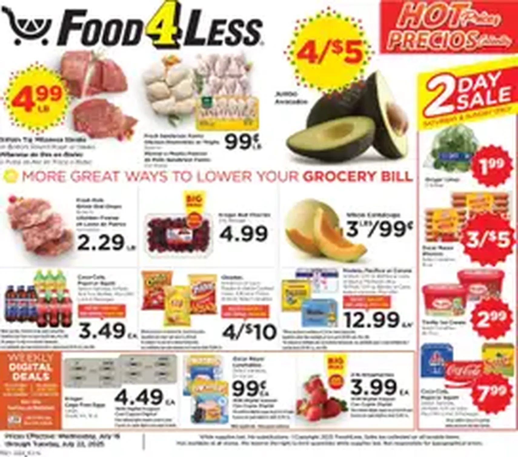 Food 4 Less Weekly Ad - valid flyer from 07/16/2025, page 1 of 1