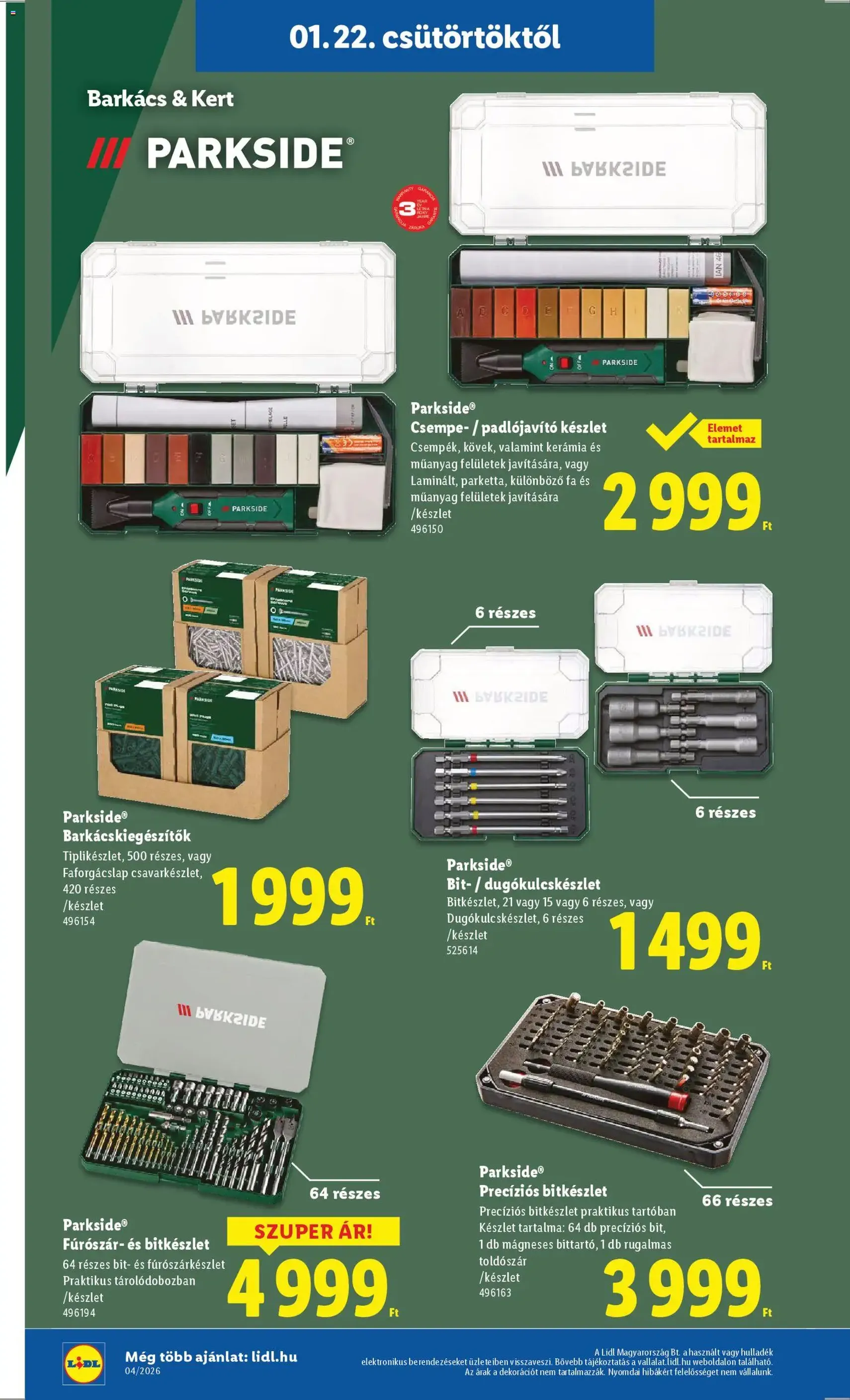 Lidl Akciós újság - 2026.01.22. érvényes szórólap 26 oldal 58 oldalból