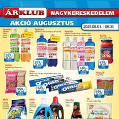 ÁRKLUB Akciós újság - szórólap előnézete érvényes 2025.08.01. -tól