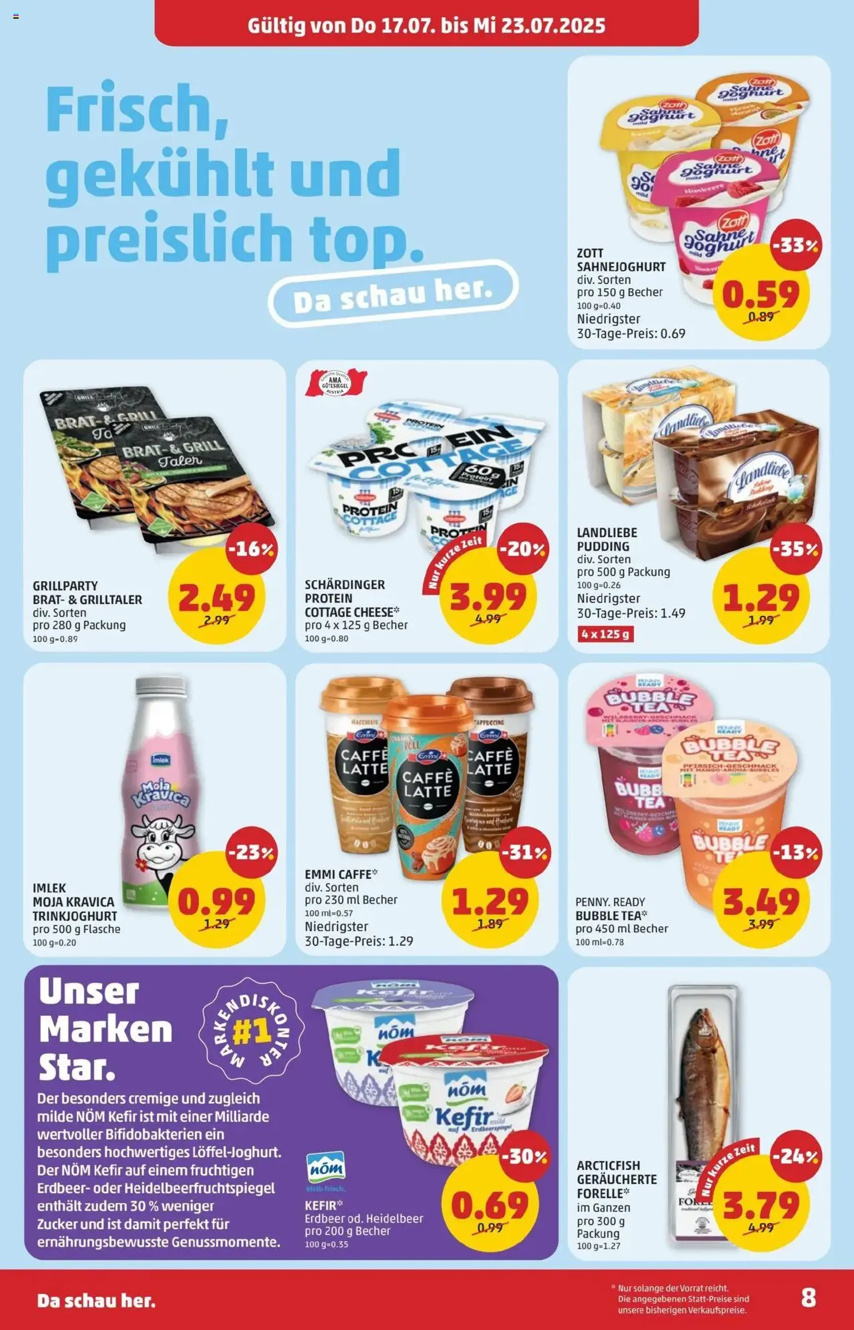 Penny Markt Flugblatt - Gültiger Prospekt ab 17.07.2025, Seite 8 von insgesamt 28 Penny Markt Flugblatt - Gültiger Prospekt ab 17.07.2025, Seite 8 von insgesamt 28