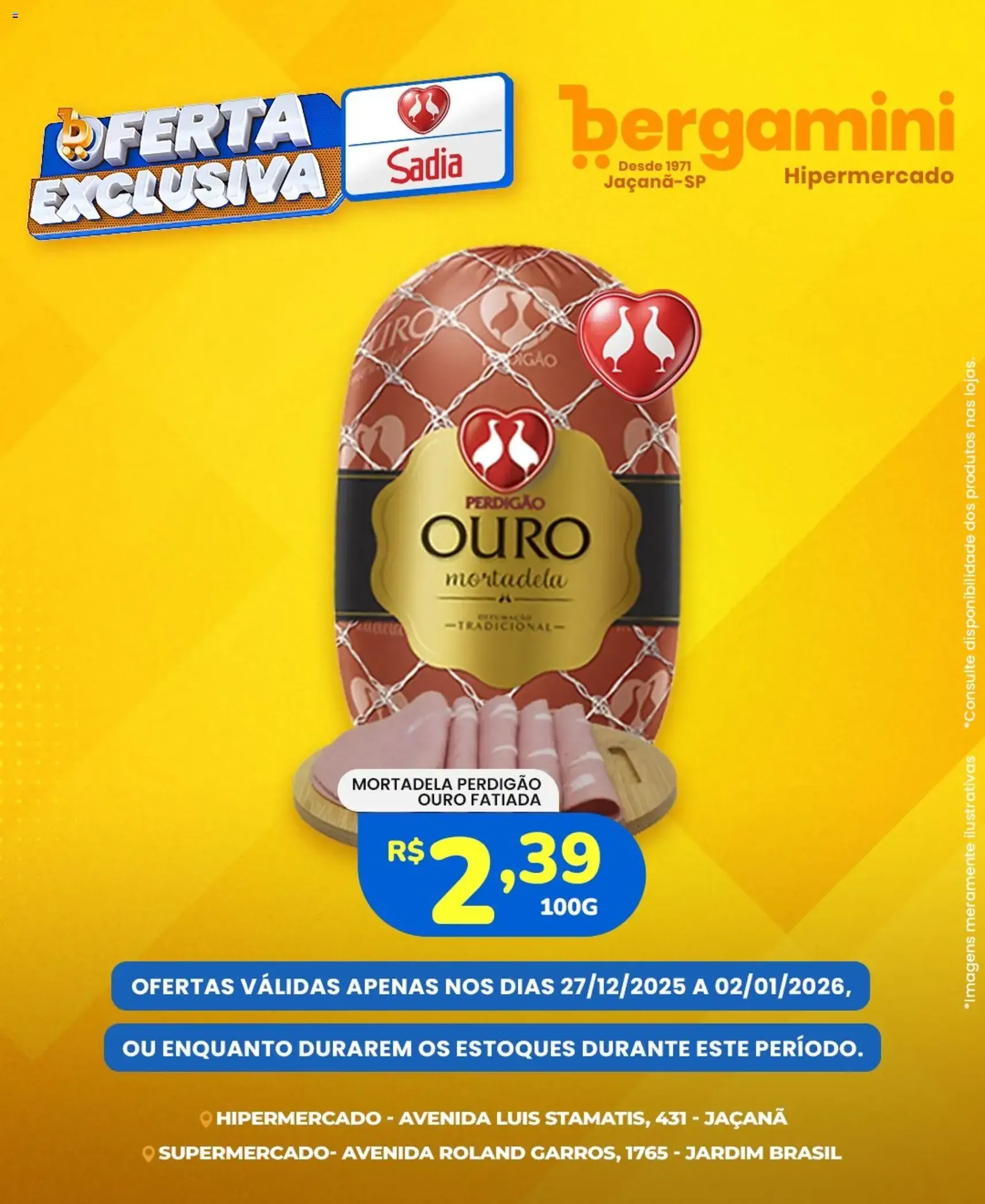 Supermercado Bergamini - Ofertas Sadia e Perdigão - folheto válido a partir de 27/12/2025 página 3 de 7