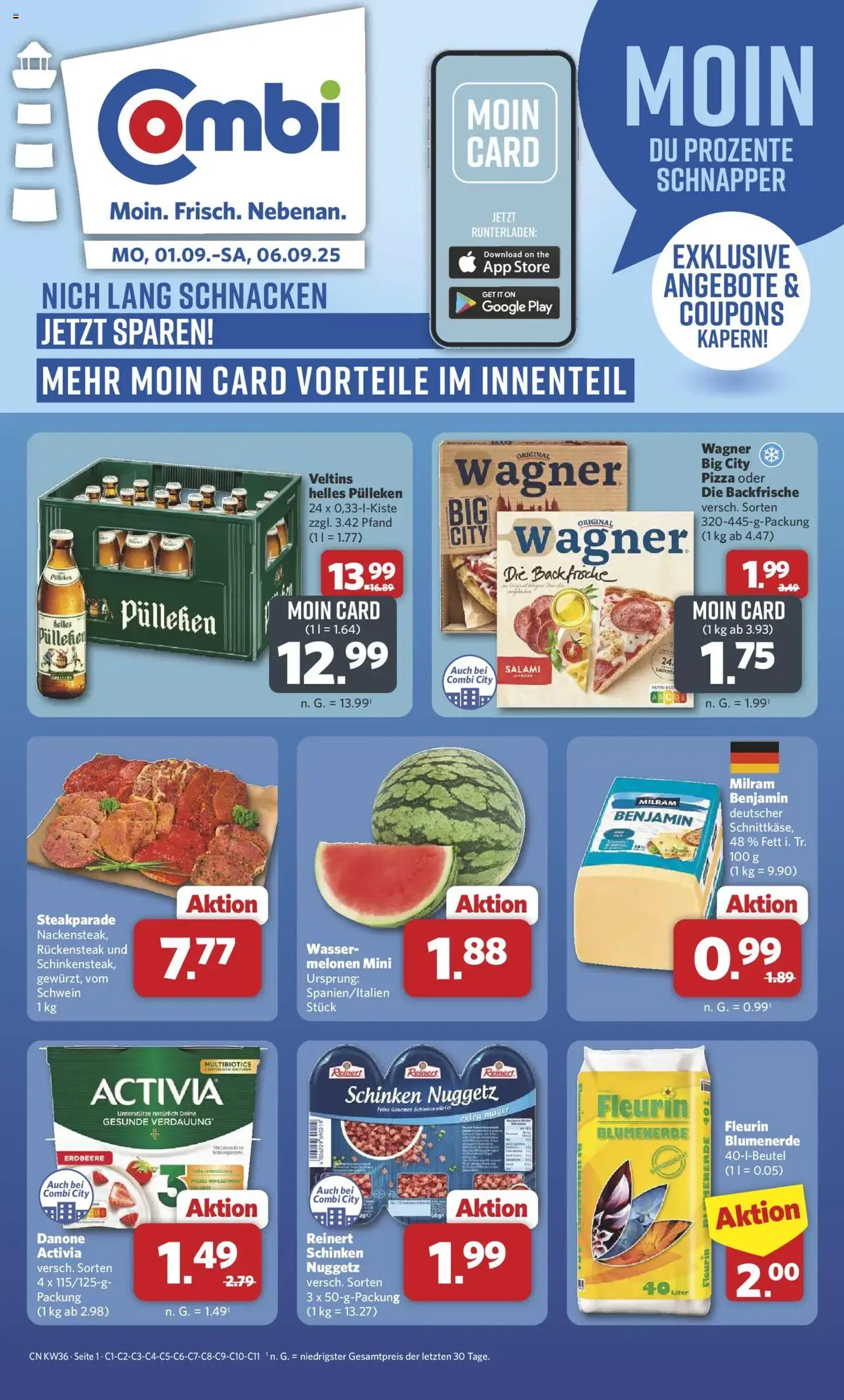 Combi Prospekt - Gültiger Prospekt ab 01.09.2025, Seite 1 von insgesamt 35