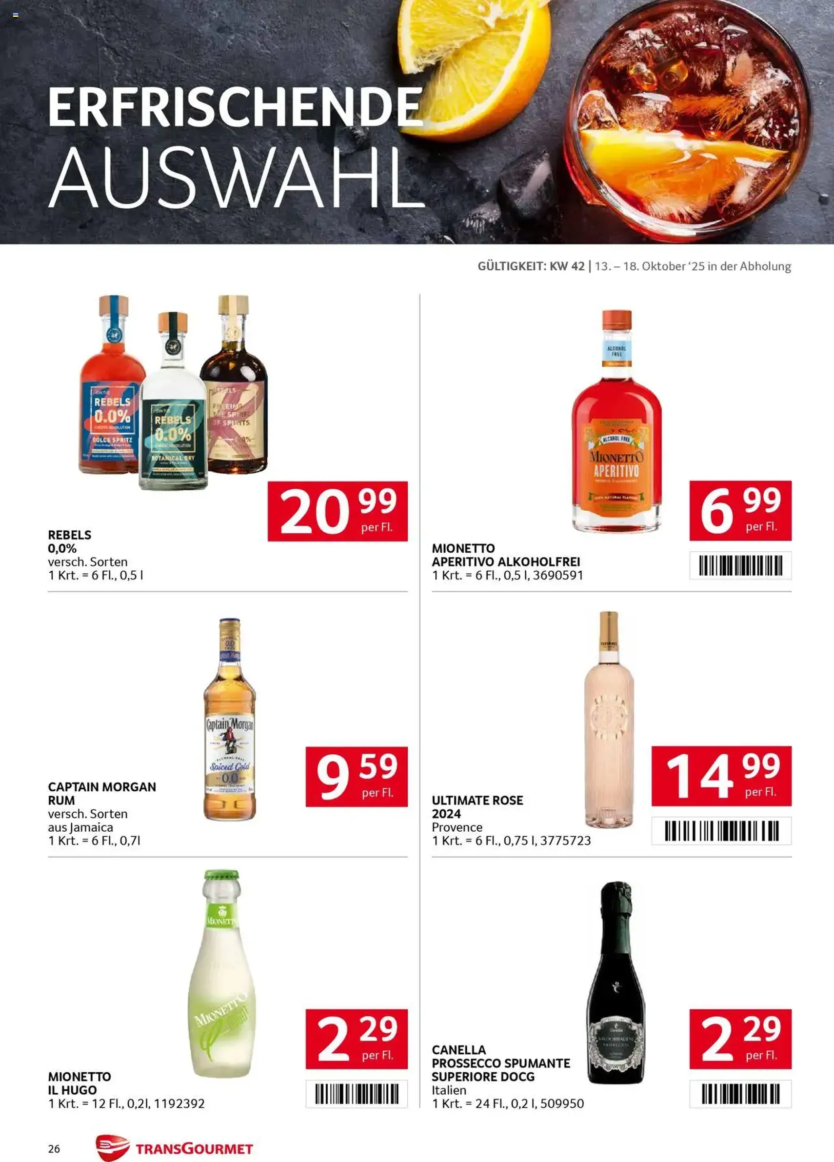 Transgourmet Flugblatt - Gültiger Prospekt ab 13.10.2025, Seite 26 von insgesamt 28