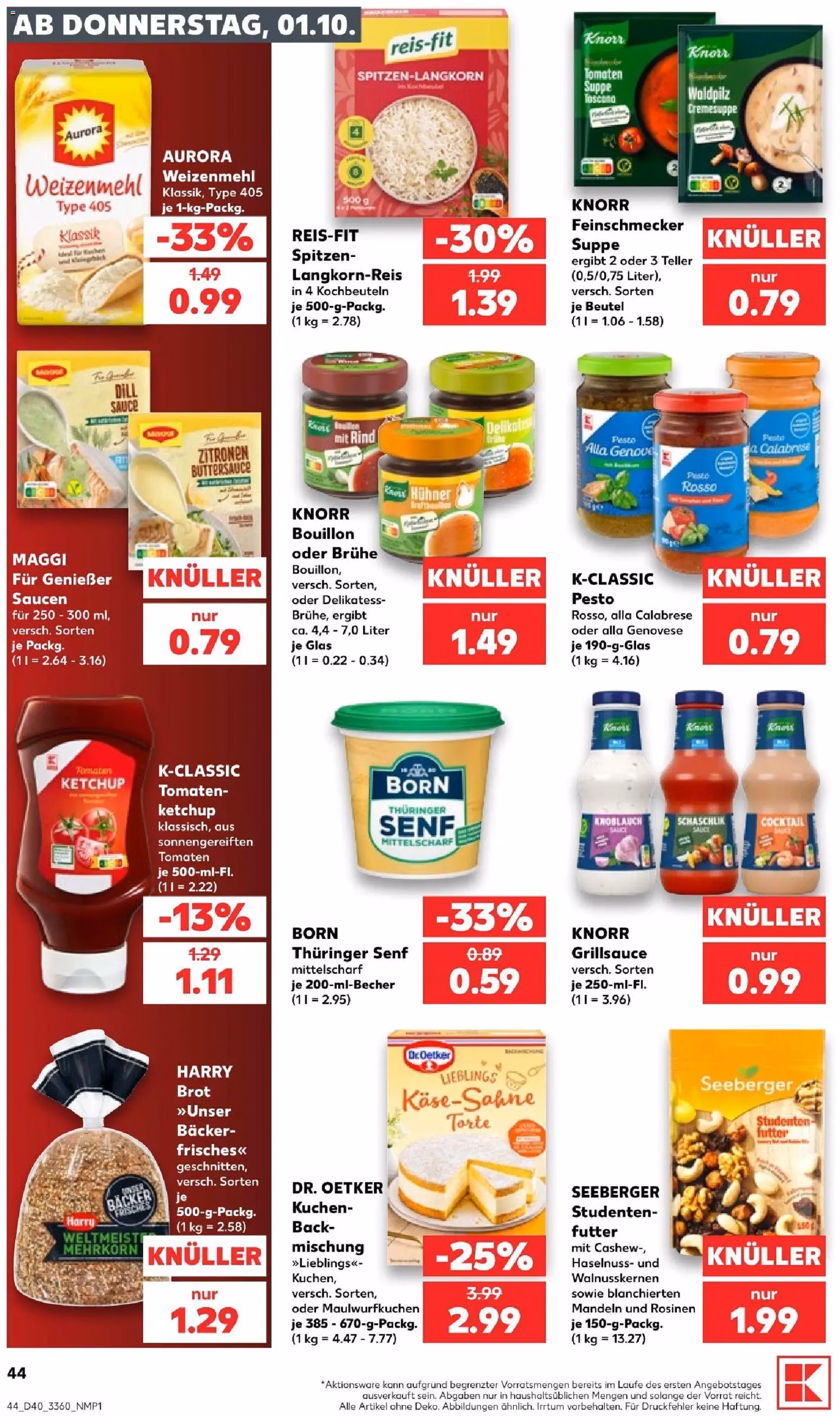 Kaufland Prospekt - Gültiger Prospekt ab 01.10.2026, Seite 48 von insgesamt 70
