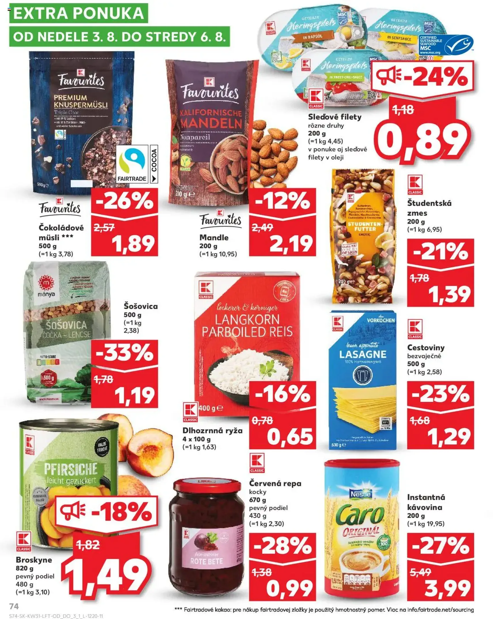 Kaufland Bratislava-Dúbravka - platný leták od 31.07.2025 strana 74 z 76