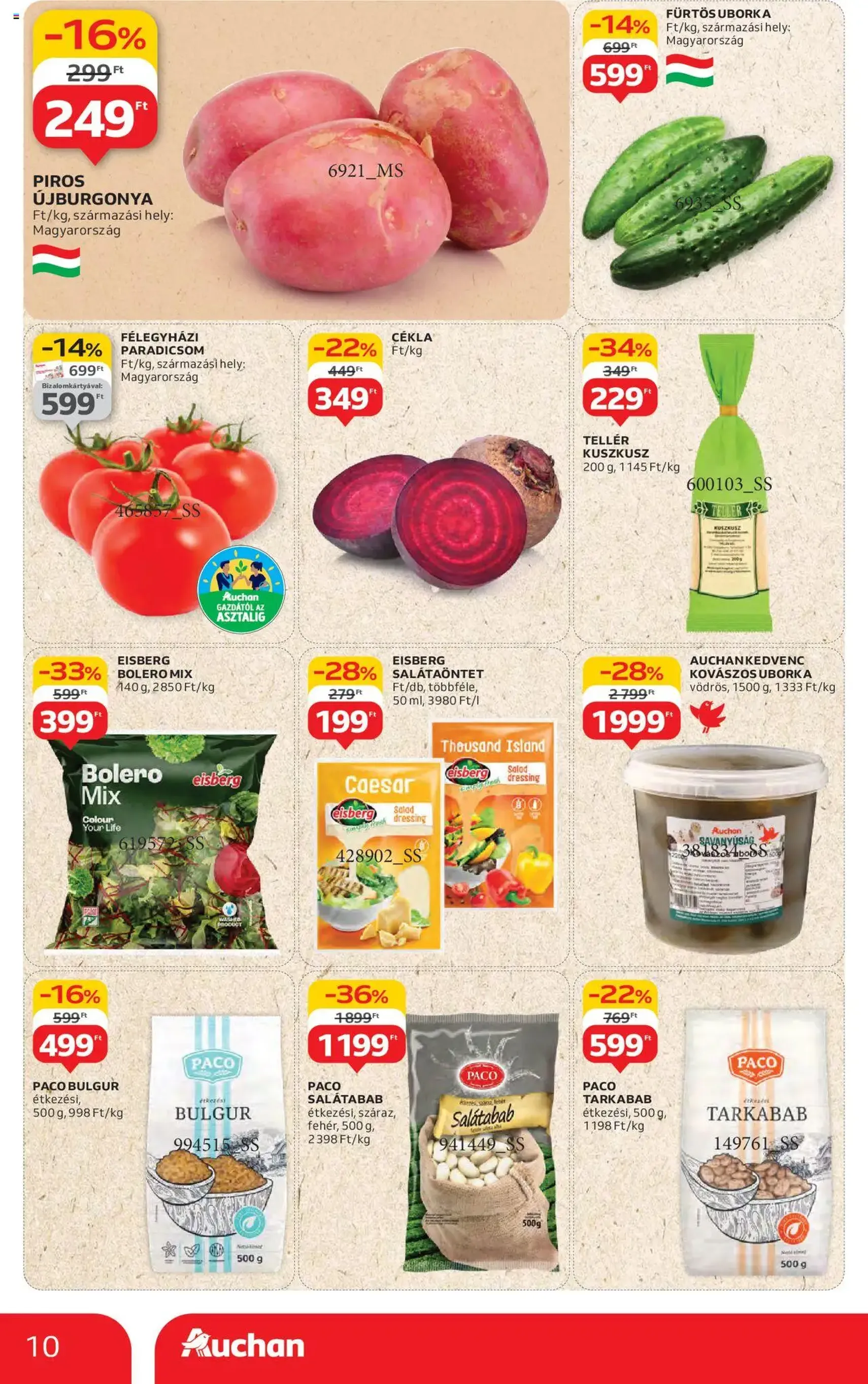 Auchan Akciós újság - 2025.08.14. érvényes szórólap 10 oldal 54 oldalból Auchan Akciós újság - 2025.08.14. érvényes szórólap 10 oldal 54 oldalból
