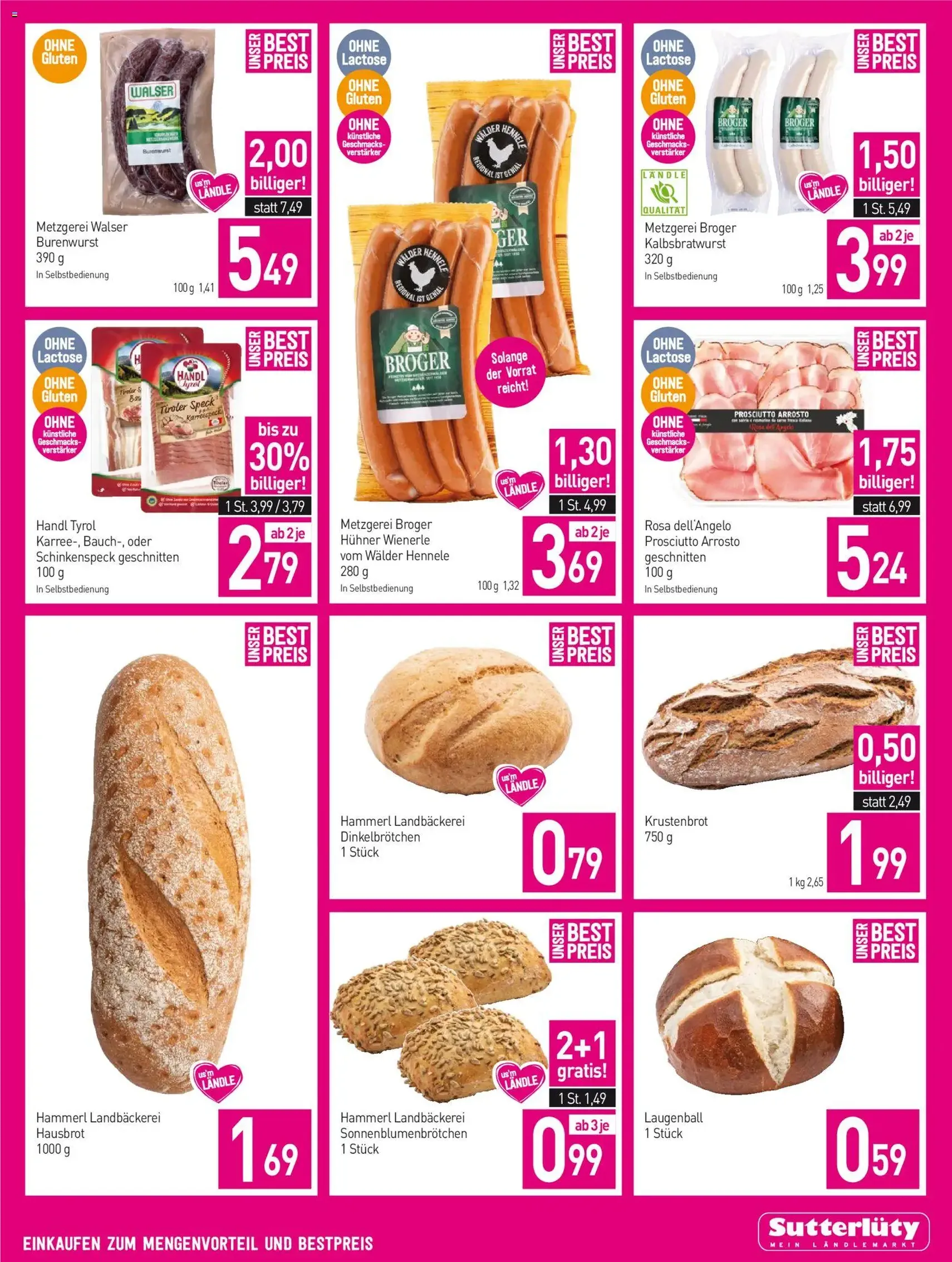 Sutterlüty Flugblatt - Gültiger Prospekt ab 29.01.2026, Seite 3 von insgesamt 20