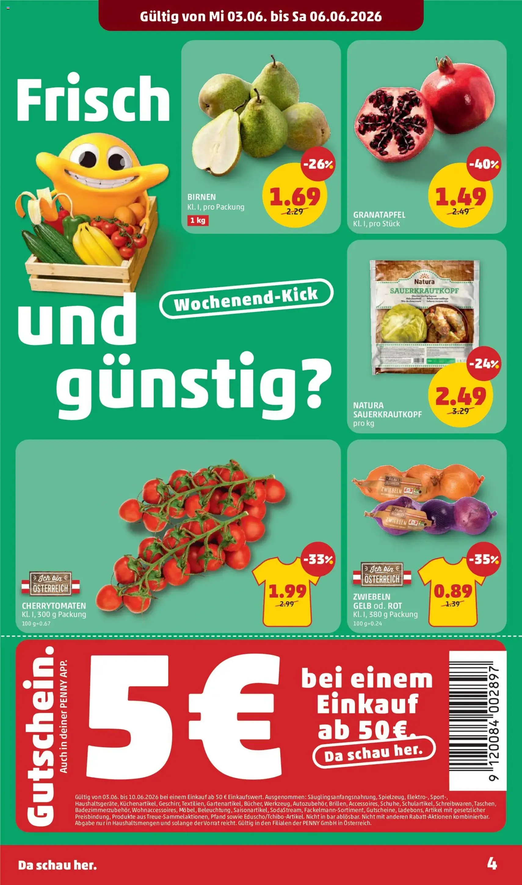 Penny Markt - Flugblatt - Gültiger Prospekt ab 03.06.2026, Seite 4 von insgesamt 32