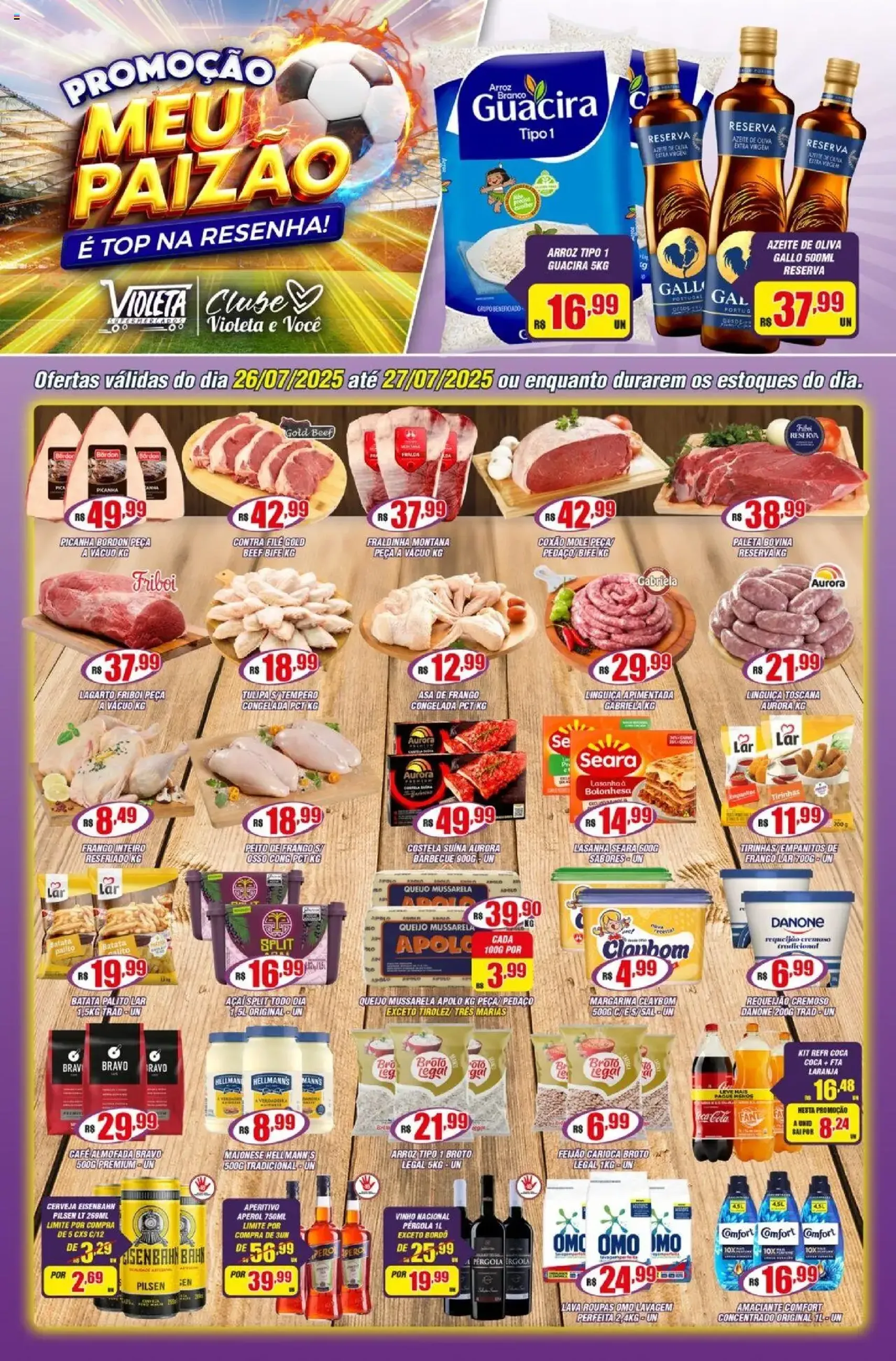 Violeta Supermercados - Ofertas da semana - folheto válido a partir de 26/07/2025 página 1 de 4
