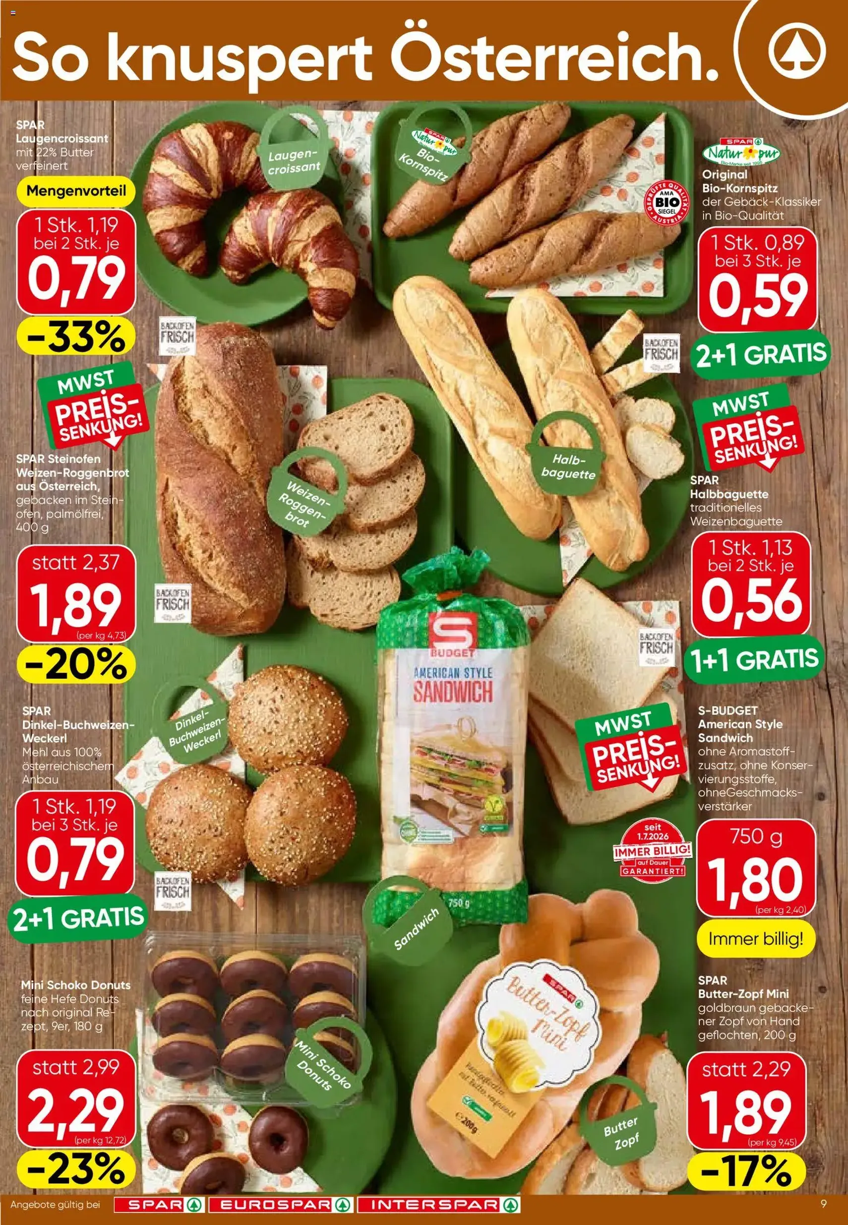 Spar - Flugblatt - Gültiger Prospekt ab 03.09.2026, Seite 9 von insgesamt 16