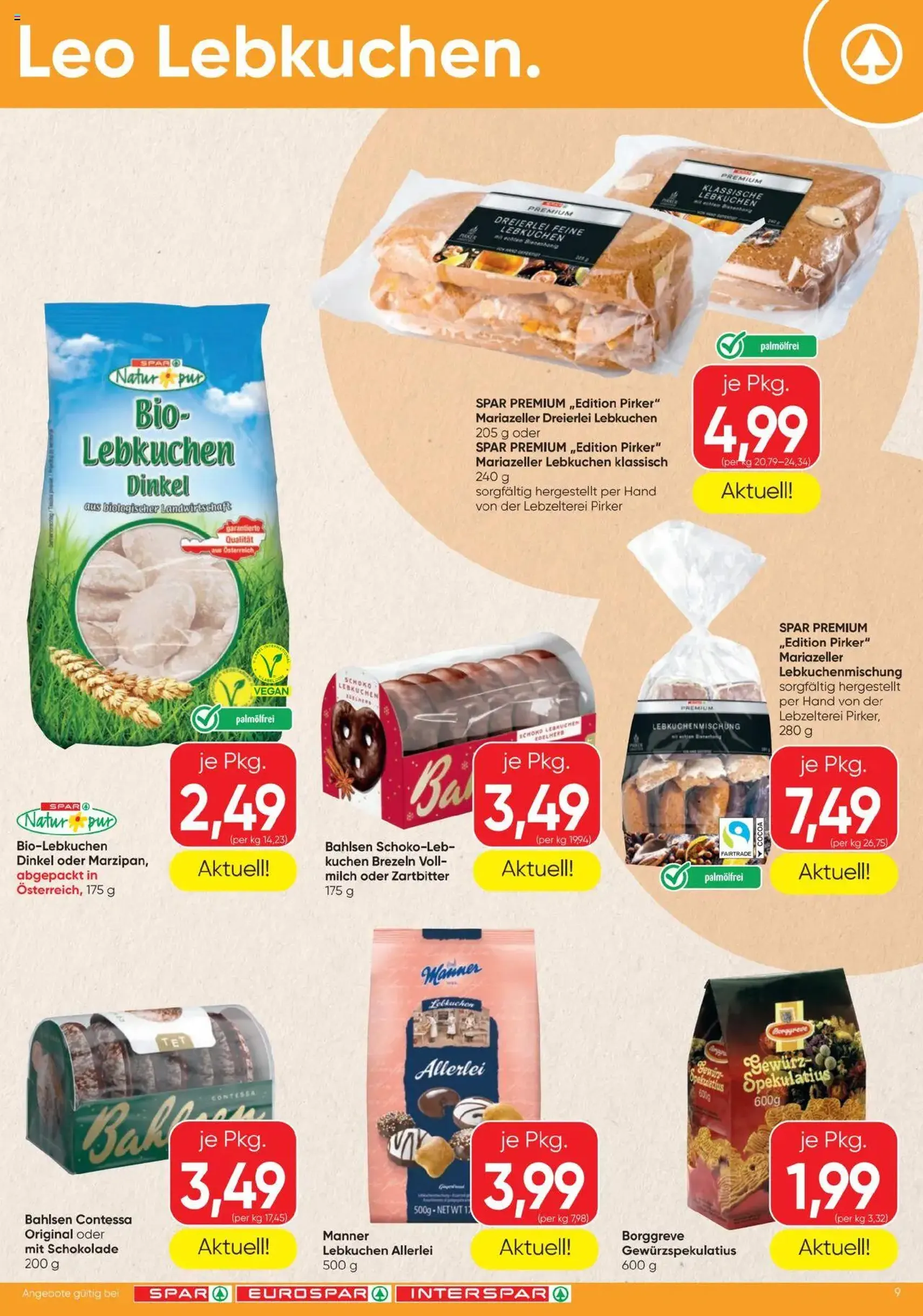 Spar Flugblatt - Gültiger Prospekt ab 02.10.2025, Seite 9 von insgesamt 16