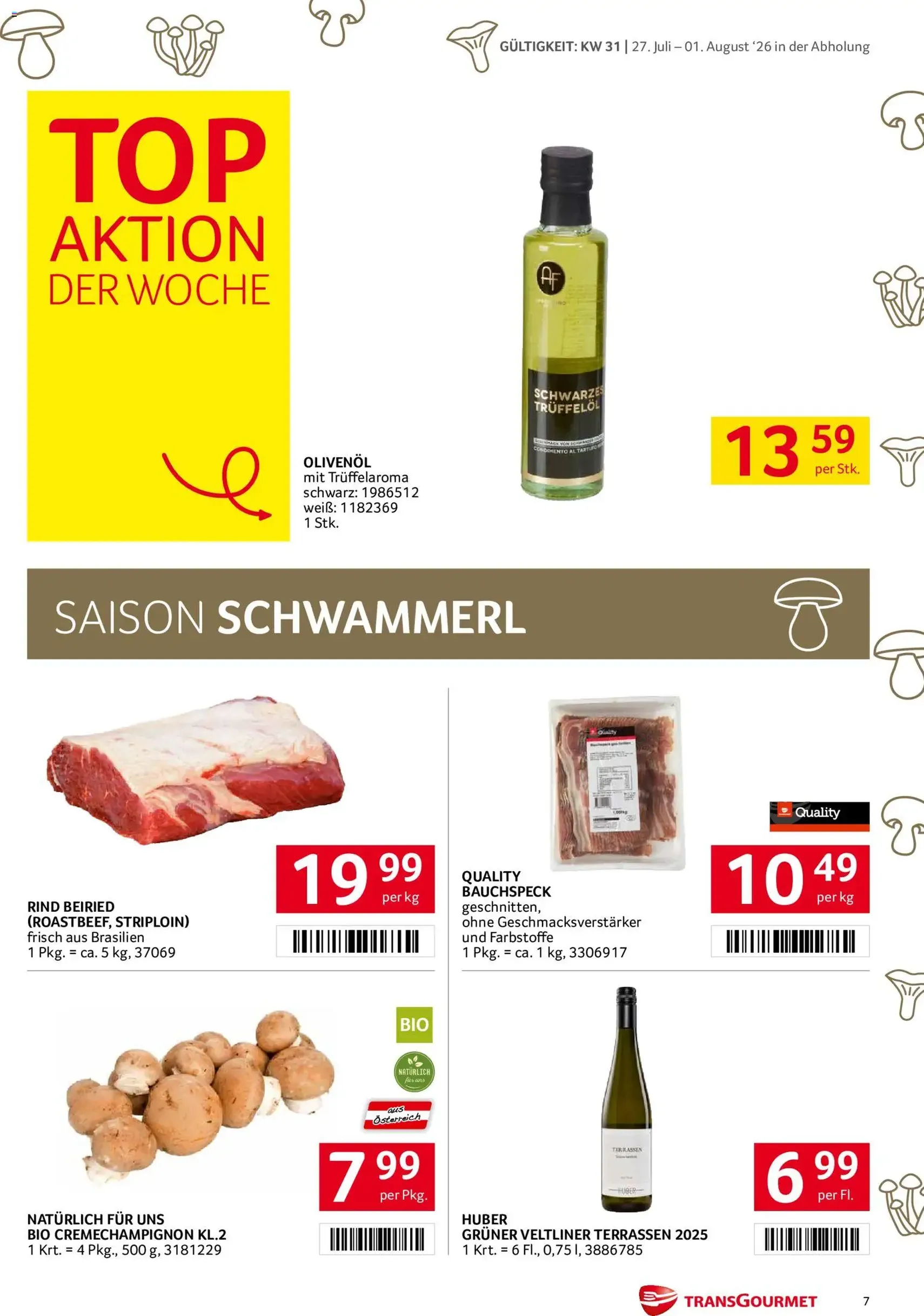 Transgourmet Flugblatt - Gültiger Prospekt ab 27.07.2026, Seite 7 von insgesamt 32