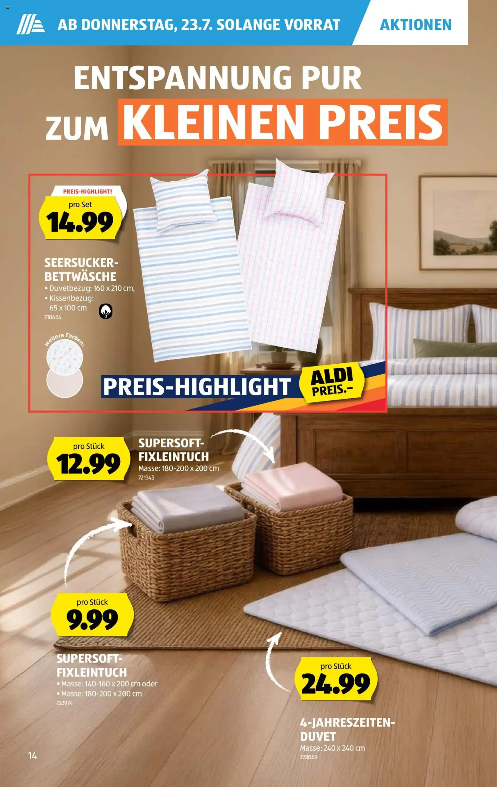 Aldi aktionen - Gültiger Prospekt ab 23.07.2026, Seite 14 von insgesamt 44