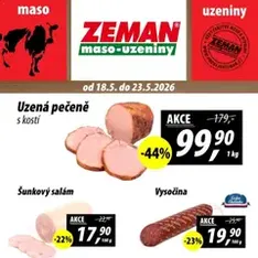 Prodejny Zeman leták - náhled letáku platný od 18.05.2026