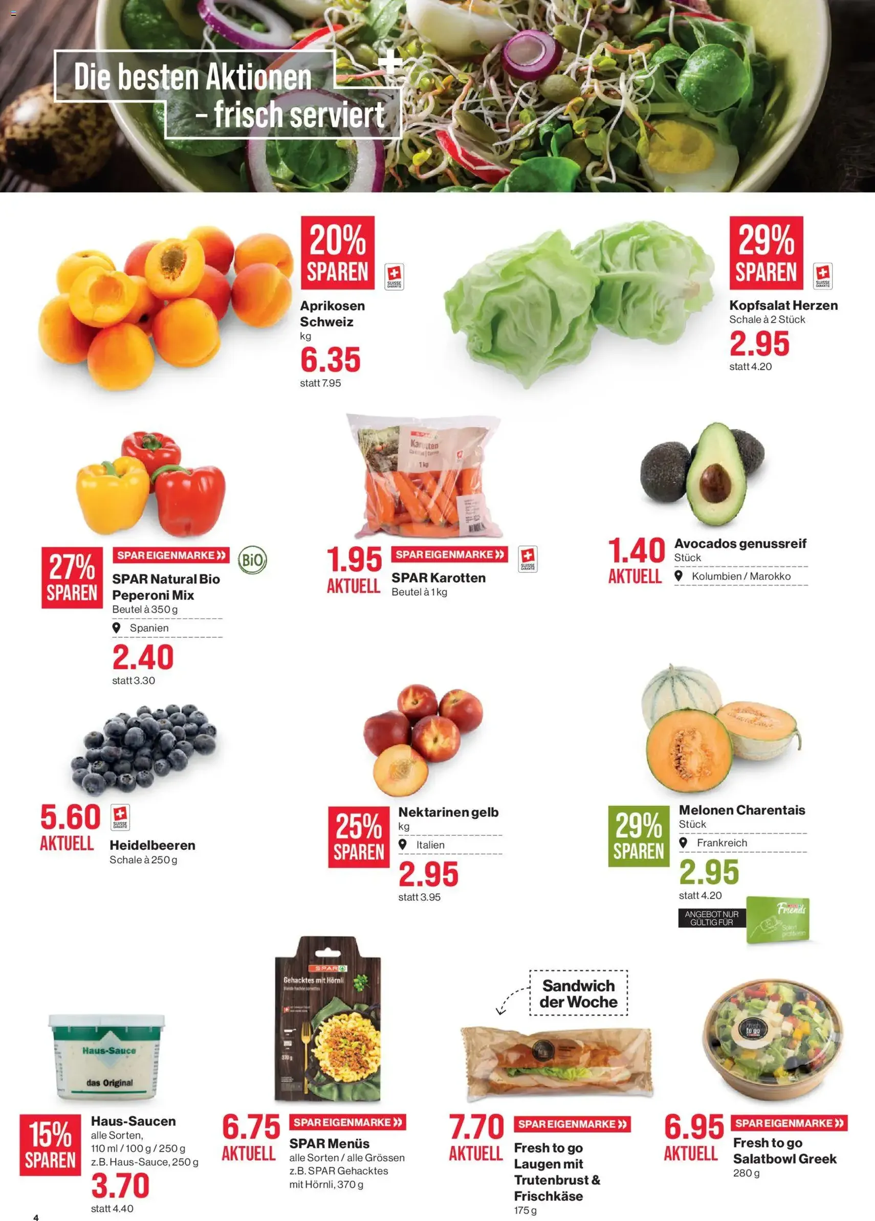 SPAR aktionen - Gültiger Prospekt ab 02.07.2026, Seite 4 von insgesamt 18
