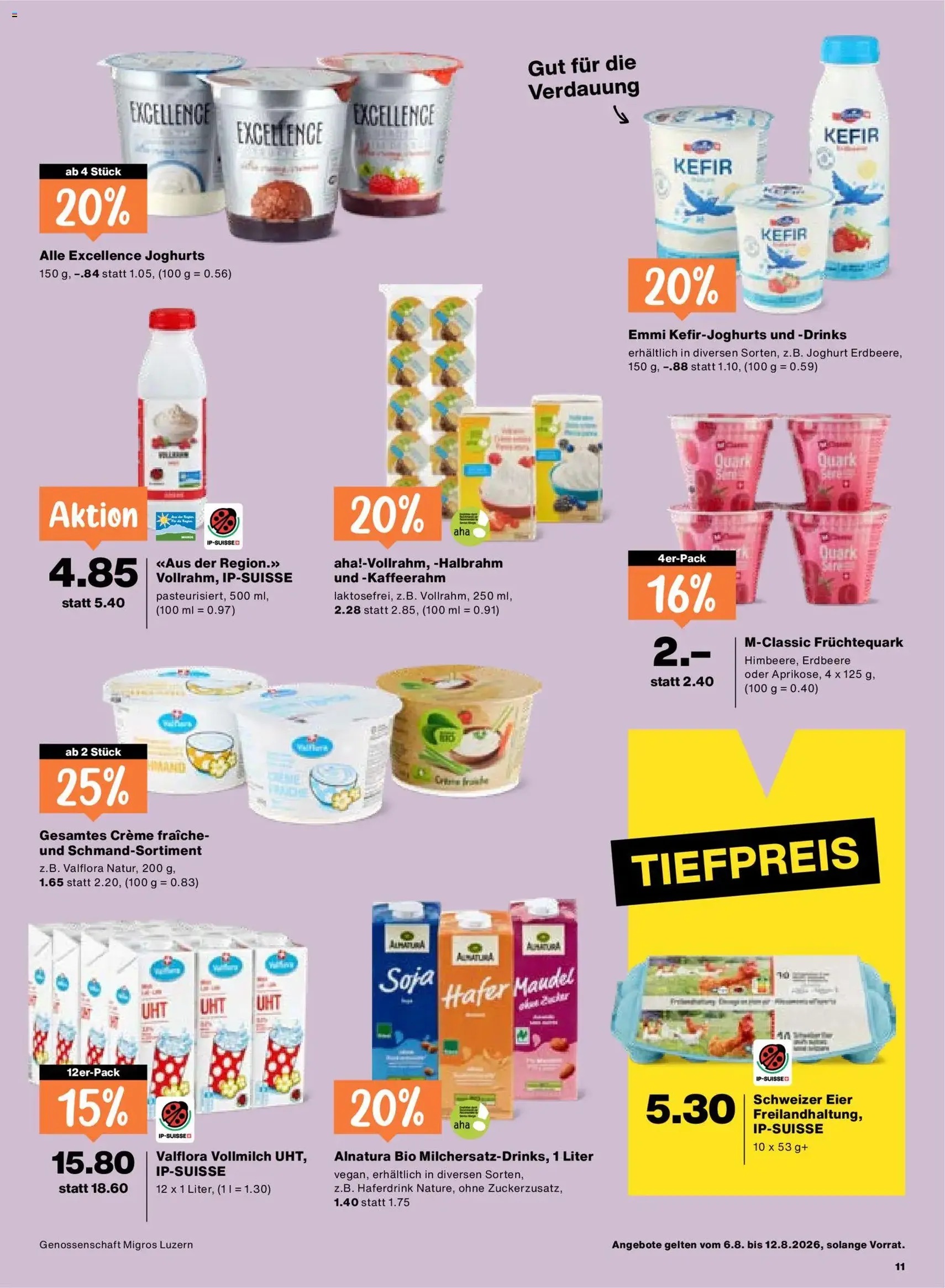 Migros aktionen - Gültiger Prospekt ab 06.08.2026, Seite 11 von insgesamt 24