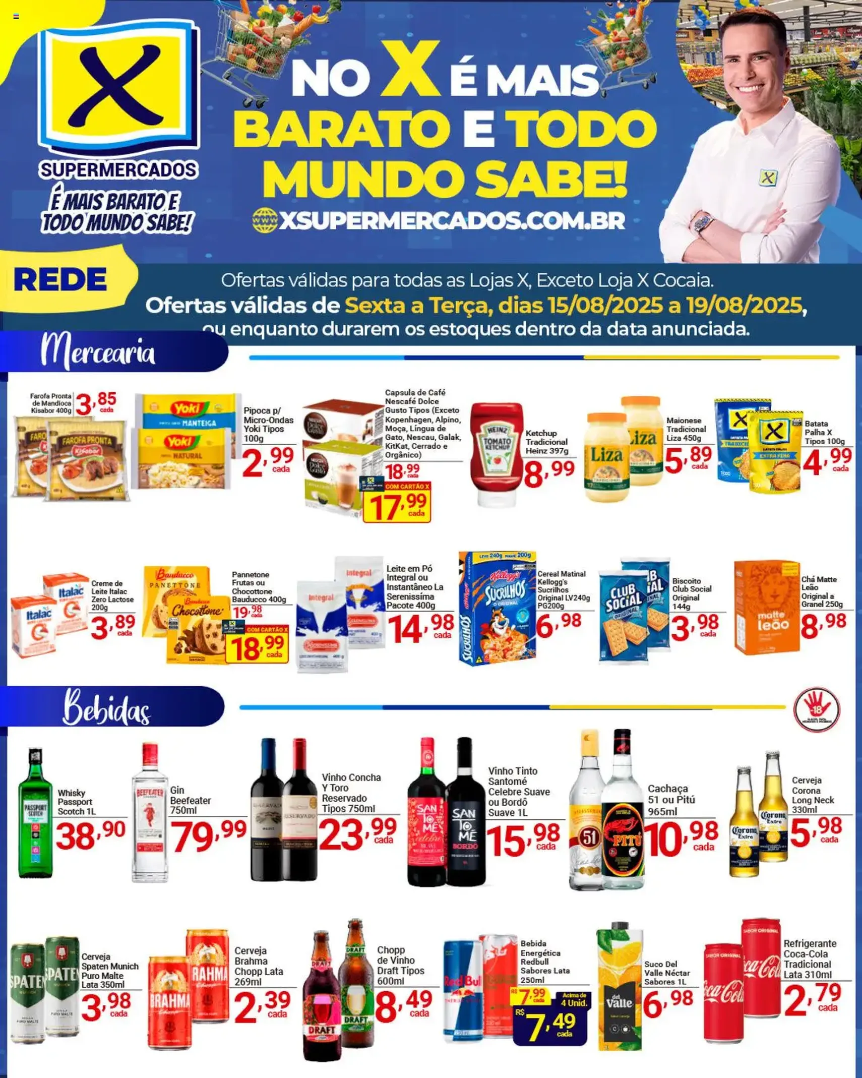X Supermercados - Ofertas da semana - folheto válido a partir de 15/08/2025 página 4 de 4