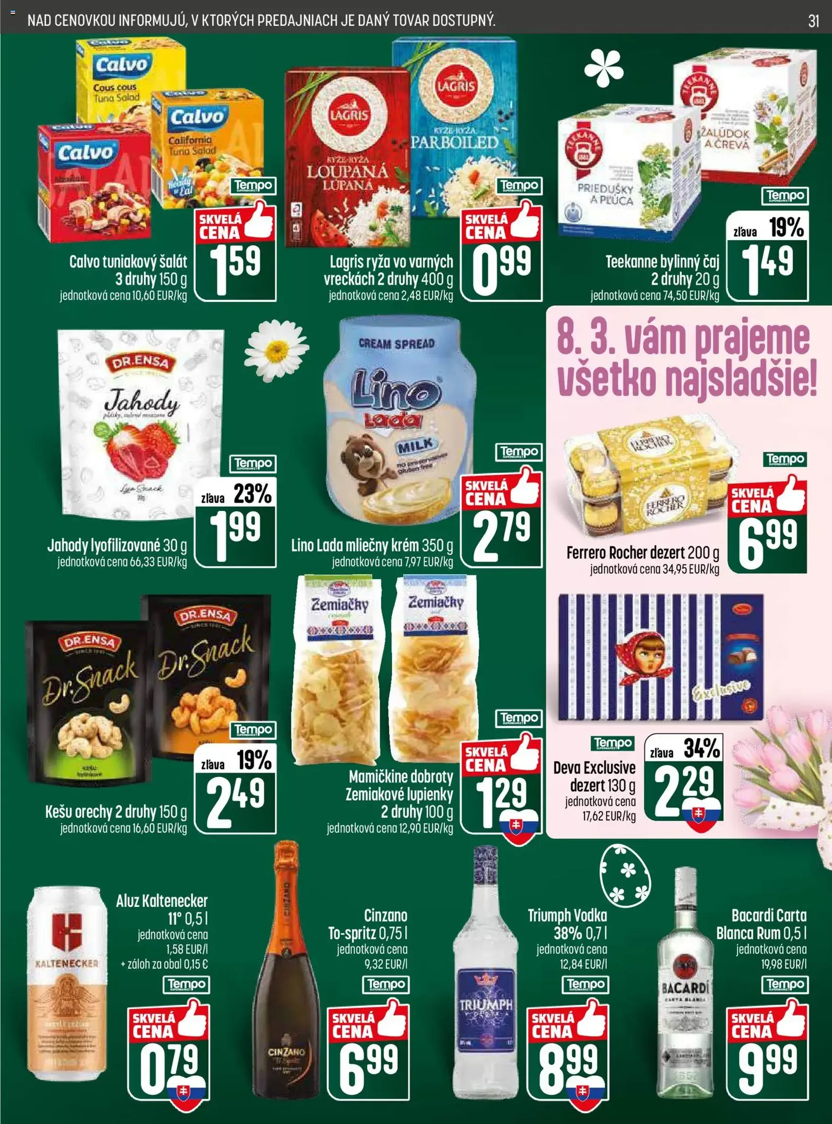 COOP Jednota leták - platný leták od 05.03.2026 strana 31 z 32