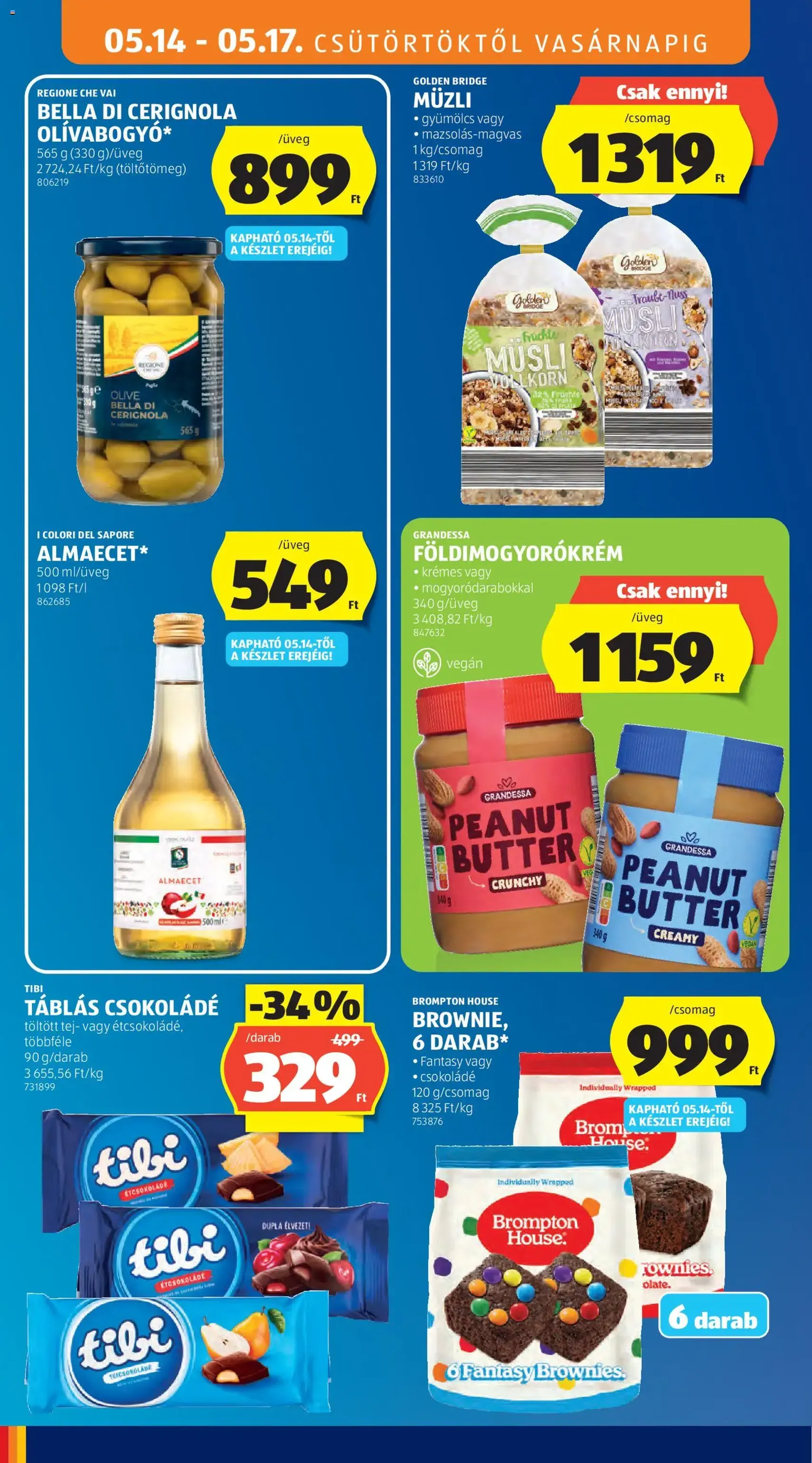 Aldi akciós újság - 2026.05.14. érvényes szórólap 14 oldal 36 oldalból