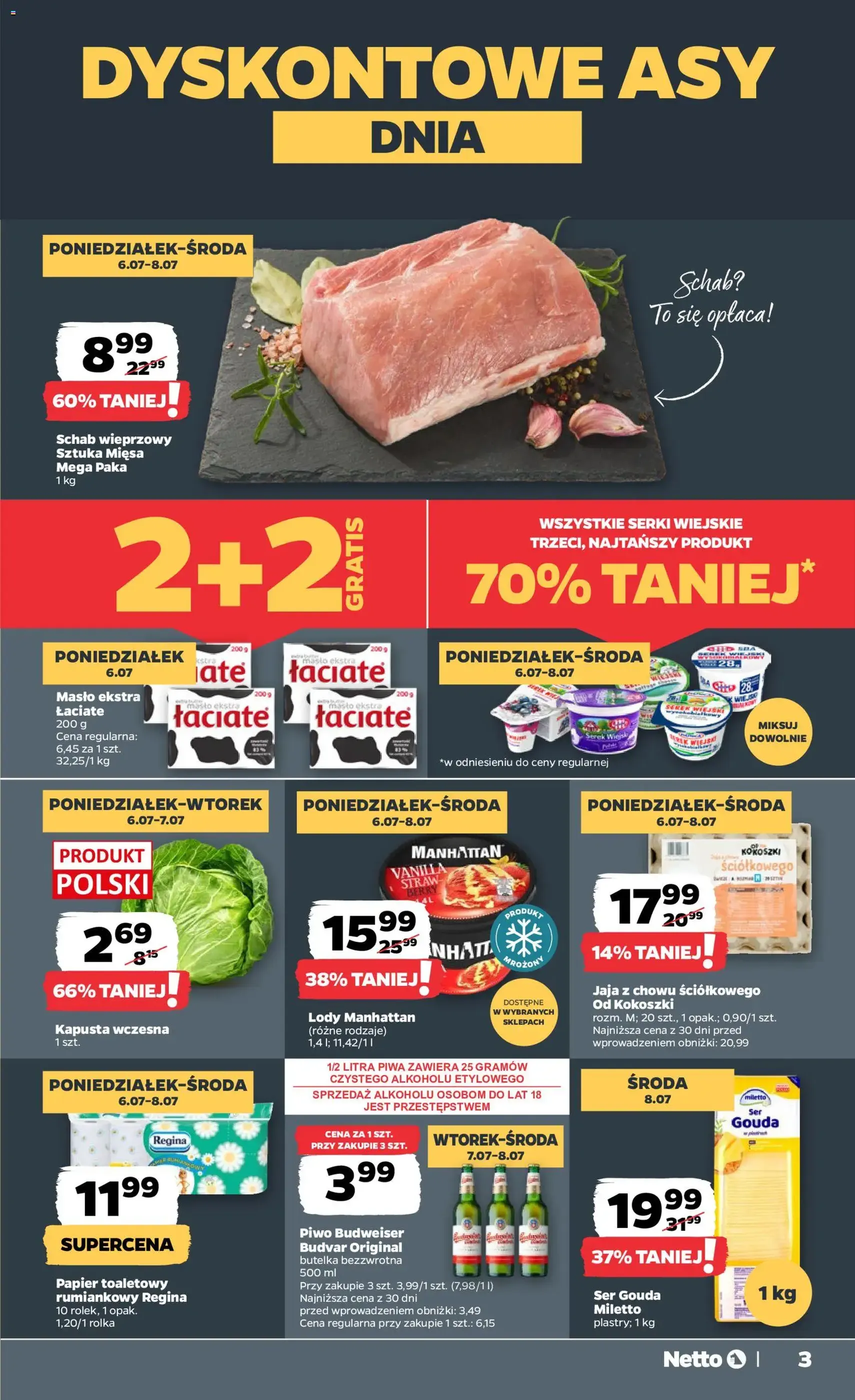 Netto gazetka od poniedziałku spożywcza - ważny gazetka od 06.07.2026 strona 3 z 35